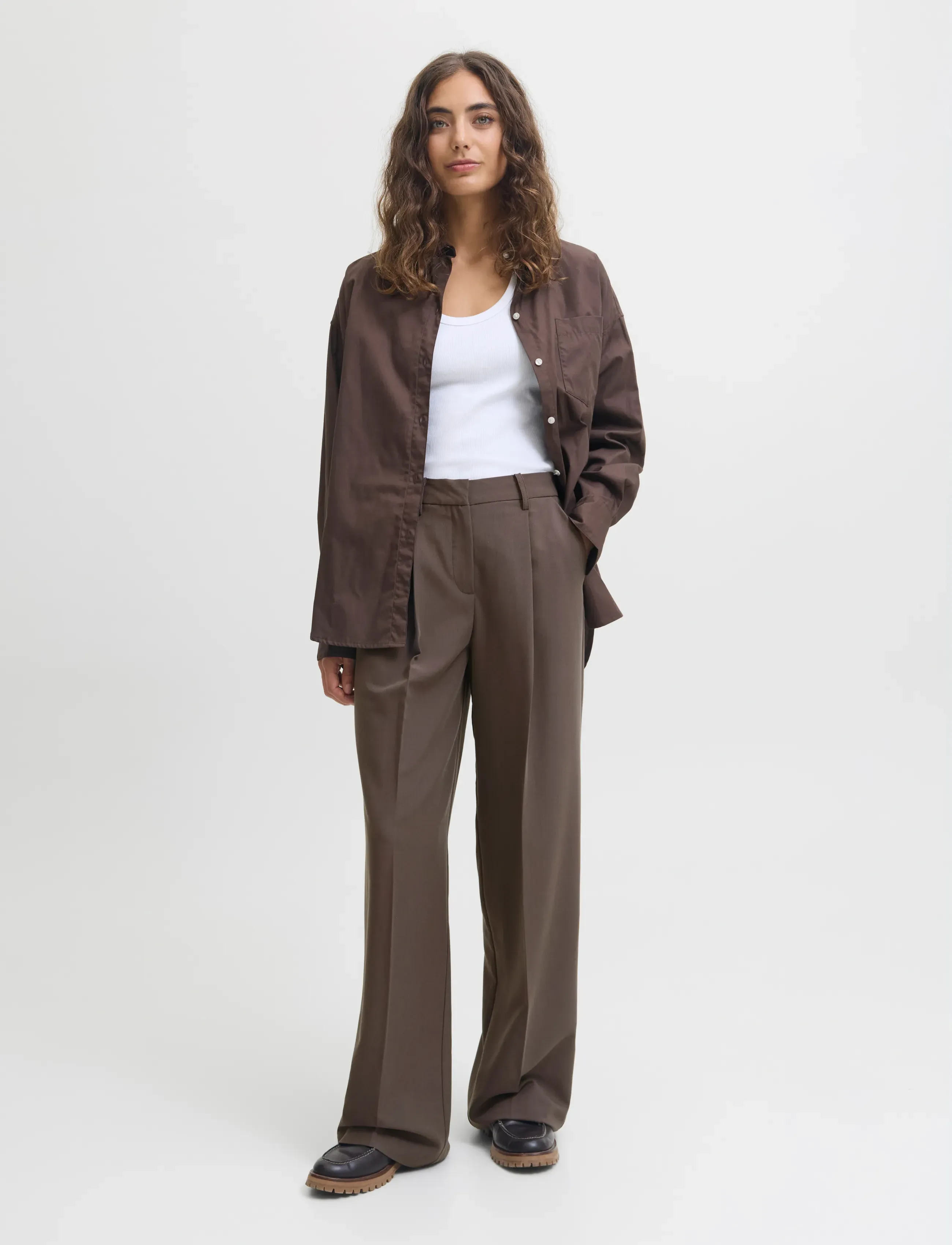 JJXX Jxaya Ellis Wide Hw Pants Tlr Noos kostymbyxor dam – bild 3