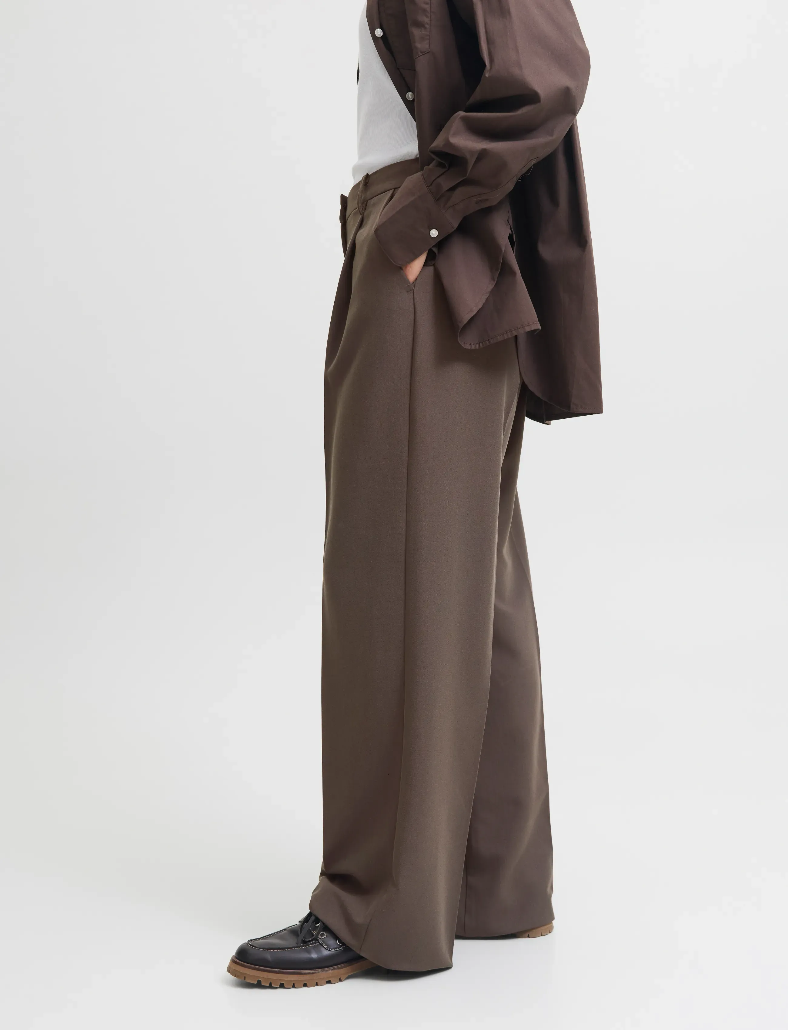 JJXX Jxaya Ellis Wide Hw Pants Tlr Noos kostymbyxor dam – bild 5