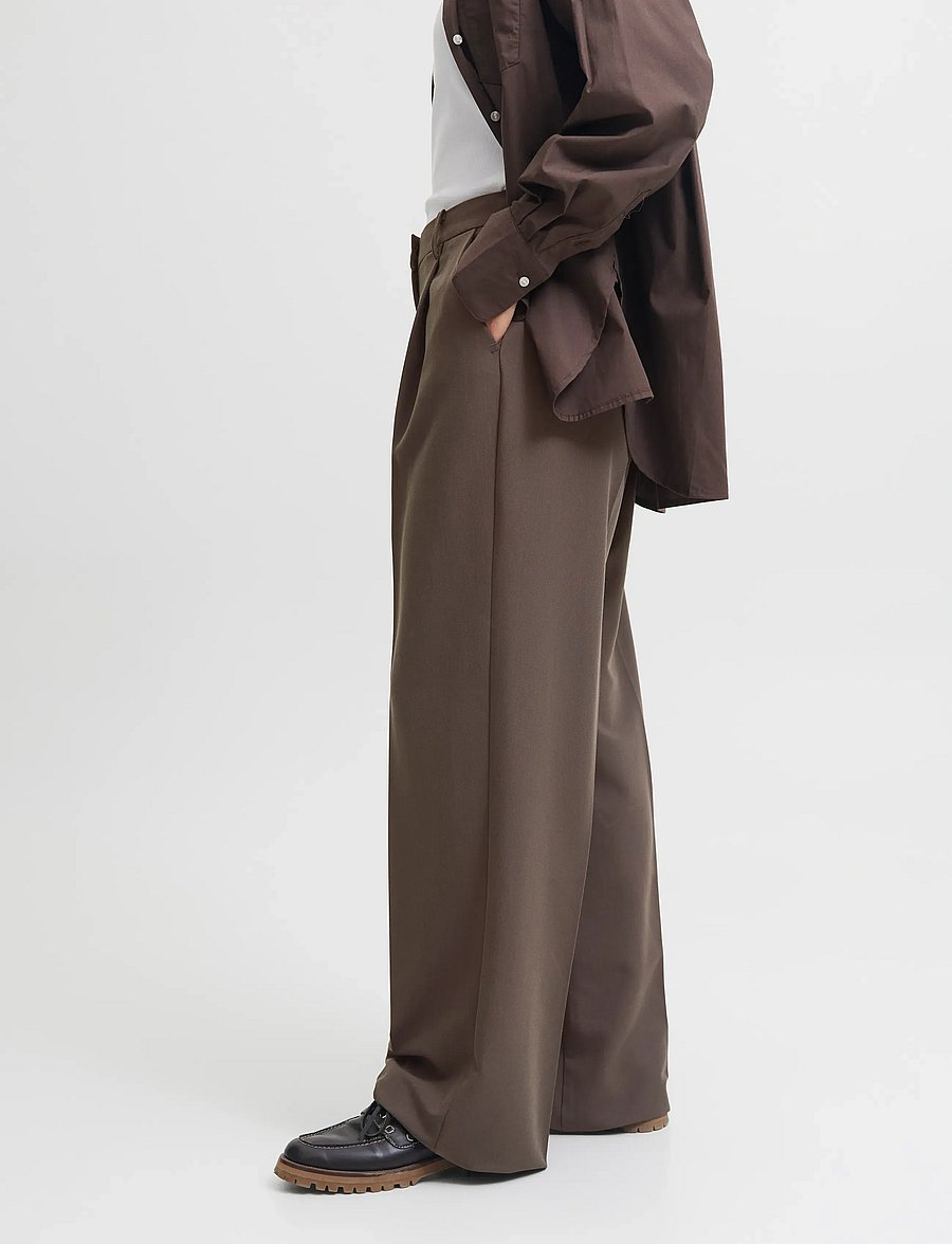 JJXX - JXAYA ELLIS WIDE HW PANTS TLR NOOS - bukser med brede ben - bracken - 5