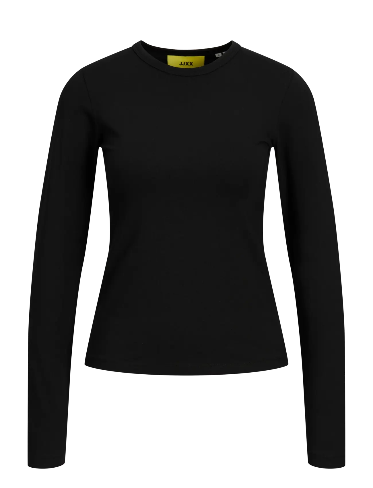 JJXX JXCELINE GIGI STR LS SOLID TEE JRS NOOS - Tøj - BLACK / black