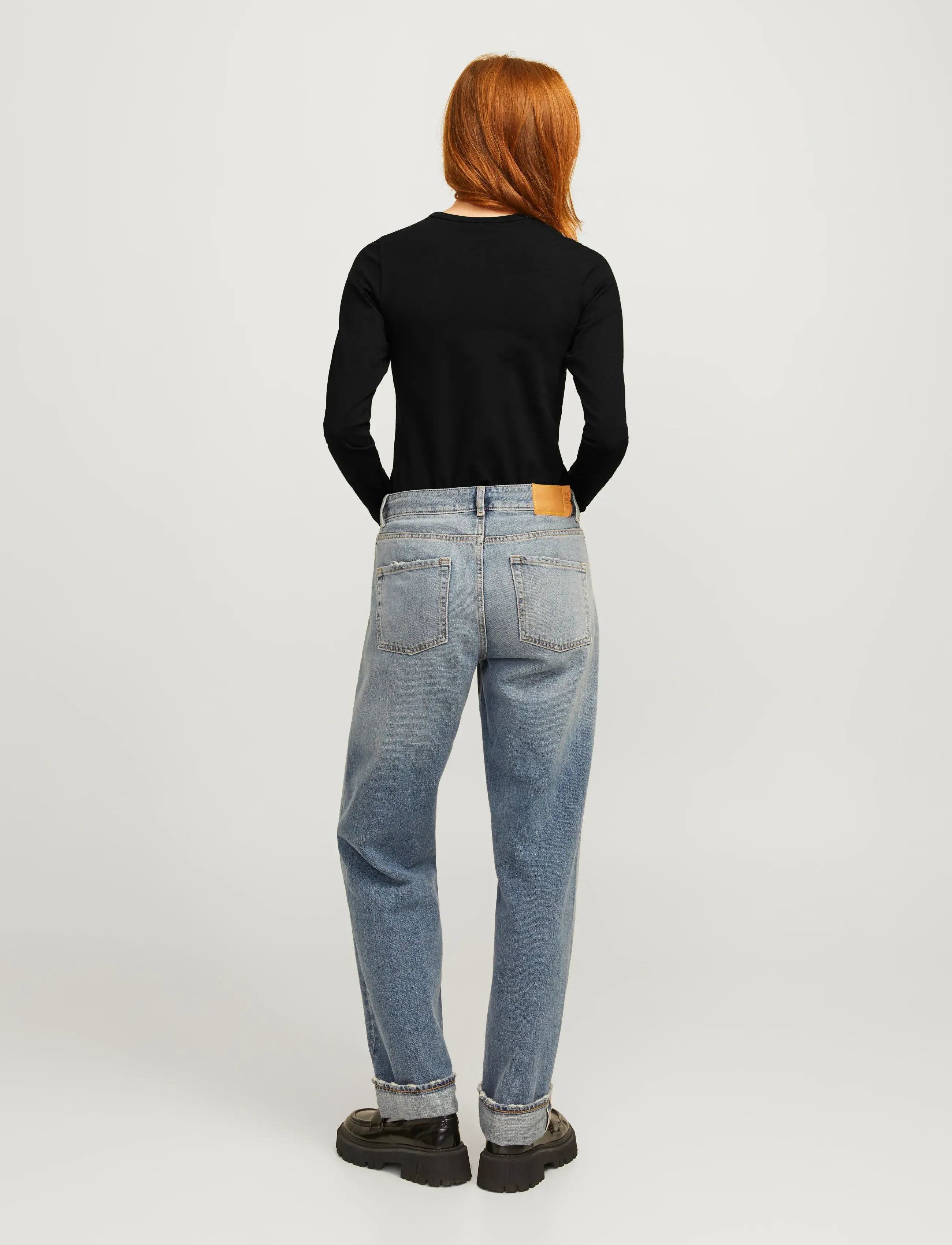 JJXX - JXCELINE GIGI STR LS SOLID TEE JRS NOOS - langærmede toppe - black - 3
