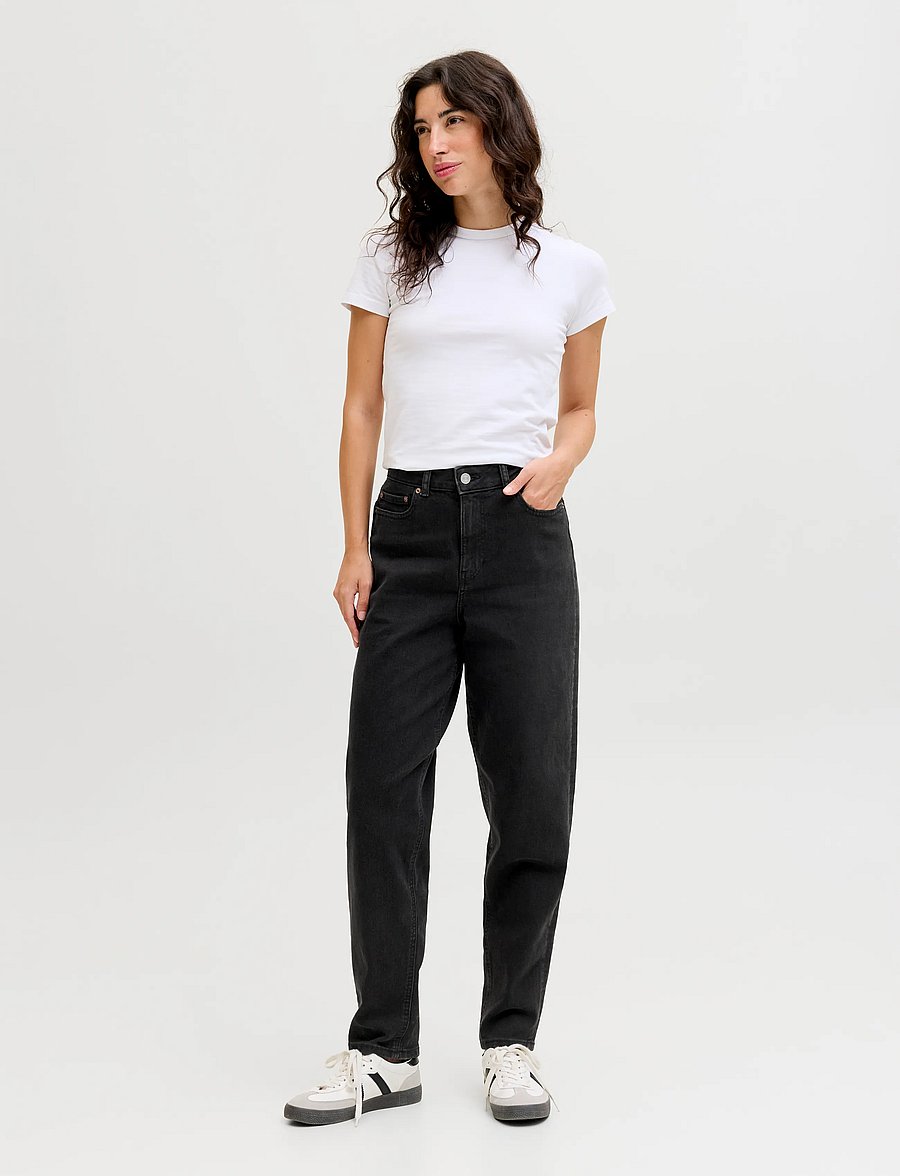 JJXX - JXLISBON MOM HW C4143 JEANS DNM NOOS - schmal zulaufende jeans - black denim - 4