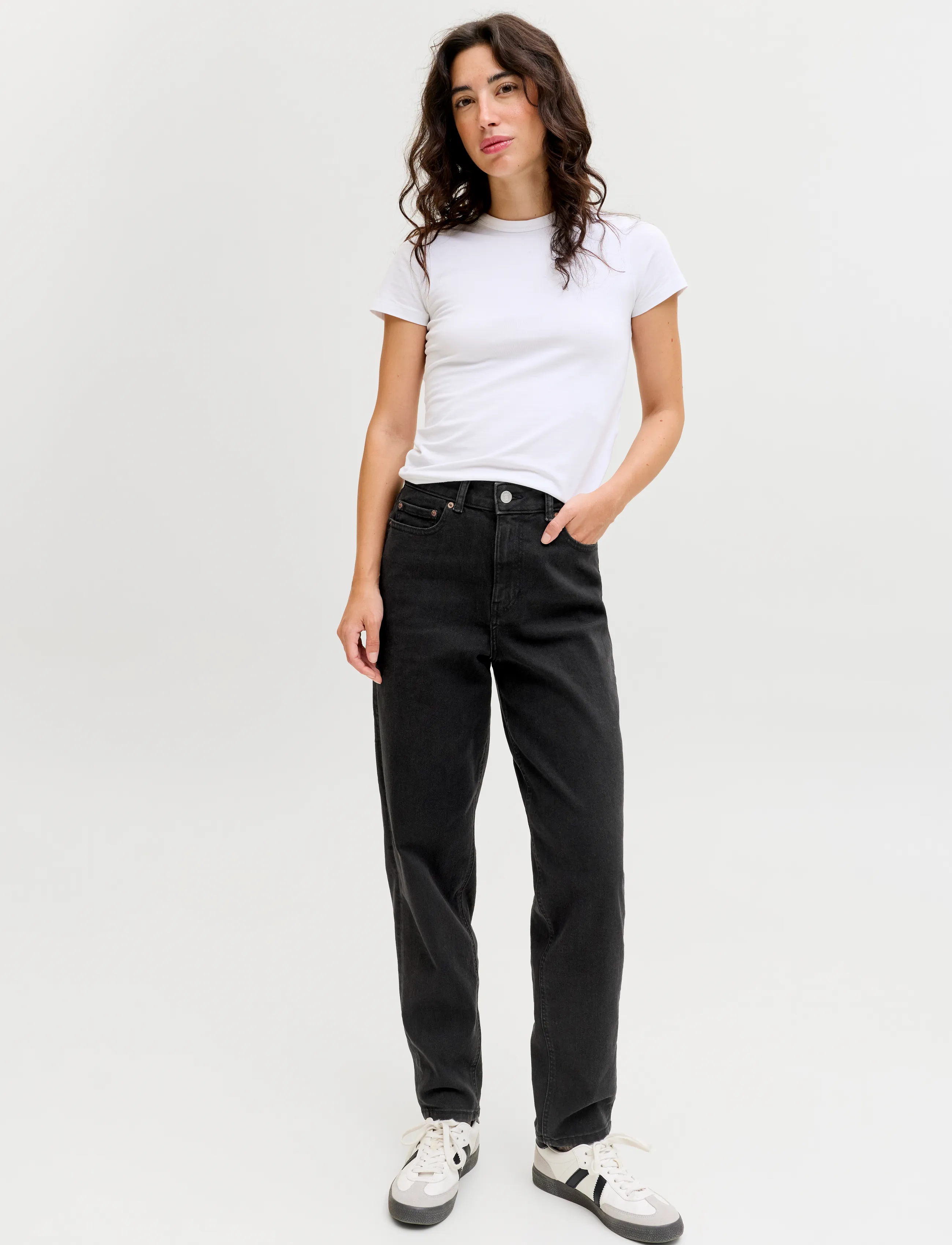 JJXX - JXLISBON MOM HW C4143 JEANS DNM NOOS - schmal zulaufende jeans - black denim - 5