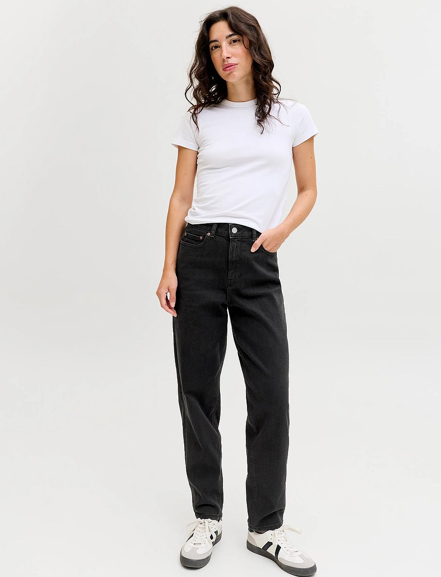 JJXX - JXLISBON MOM HW C4143 JEANS DNM NOOS - schmal zulaufende jeans - black denim - 5