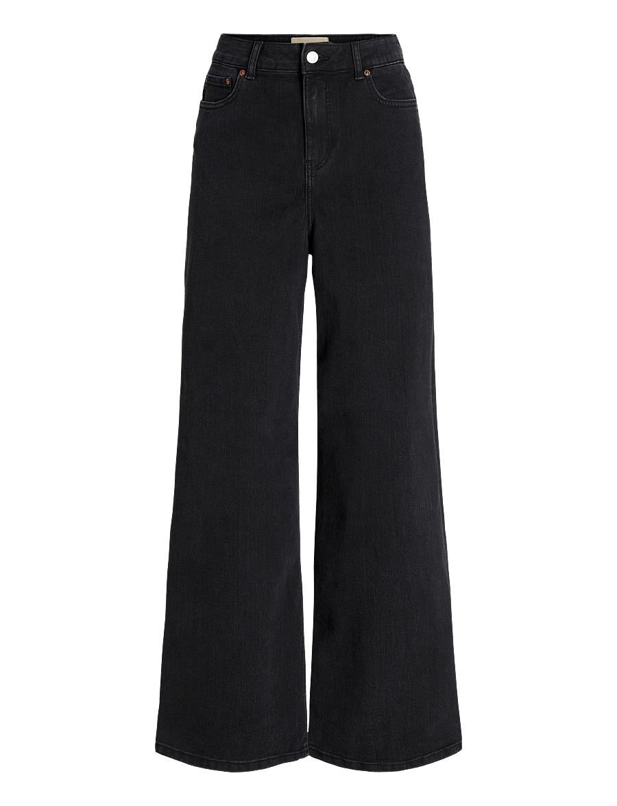 JJXX - JXTOKYO WIDE HW C6145 JEANS DNM NOOS - hosen mit weitem bein - black denim - 1