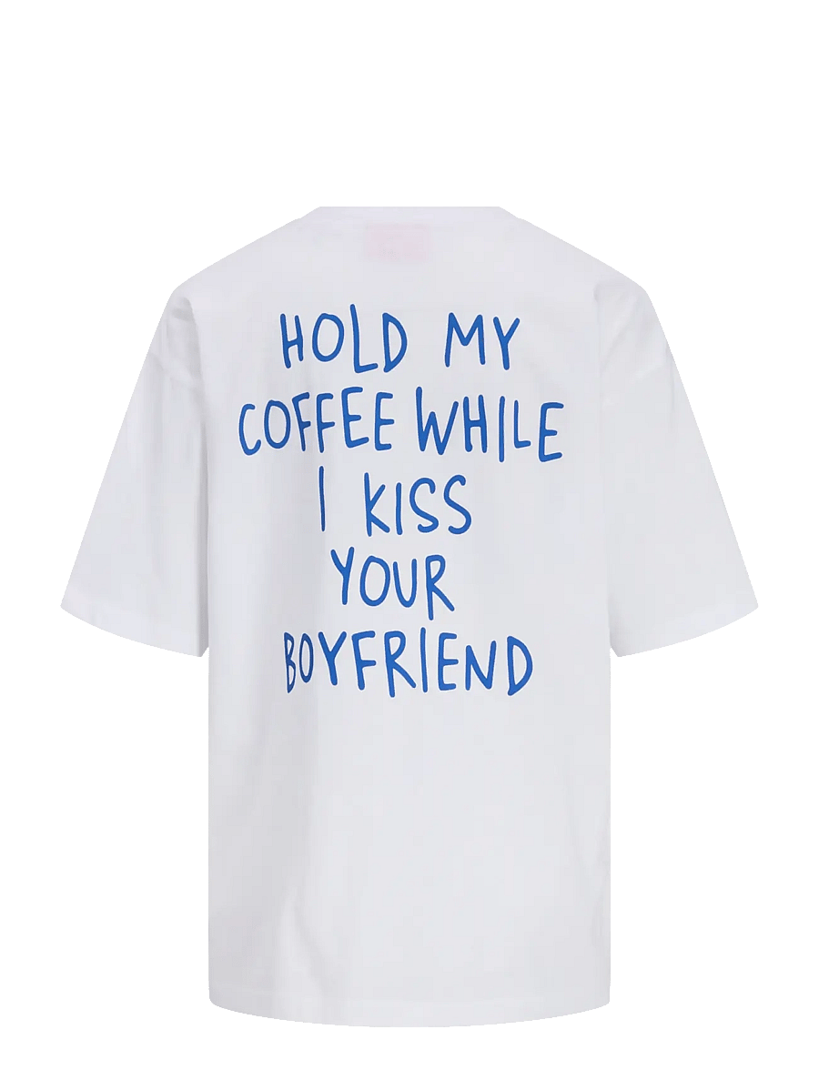 JJXX - JXMILLOW LOOSE SS TEE JRS - t-särgid - bright white - 1