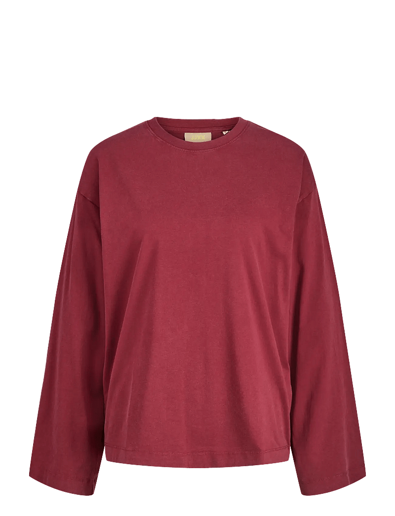 JJXX - JXANDREA WASH LOOSE LS TEE JRS - långärmade toppar - cabernet - 1