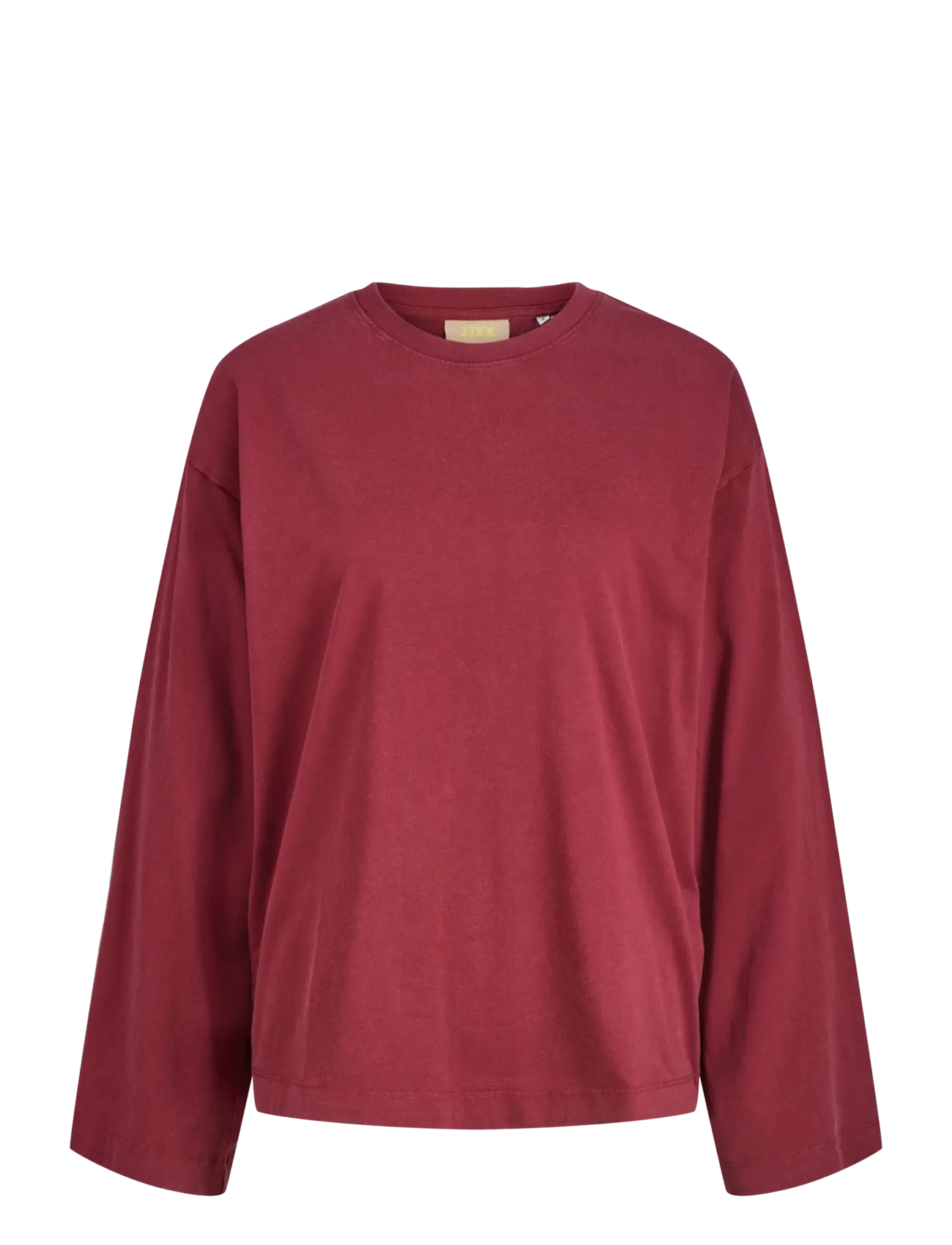 JJXX JXANDREA WASH LOOSE LS TEE JRS - T-shirts & Toppe - CABERNET / red