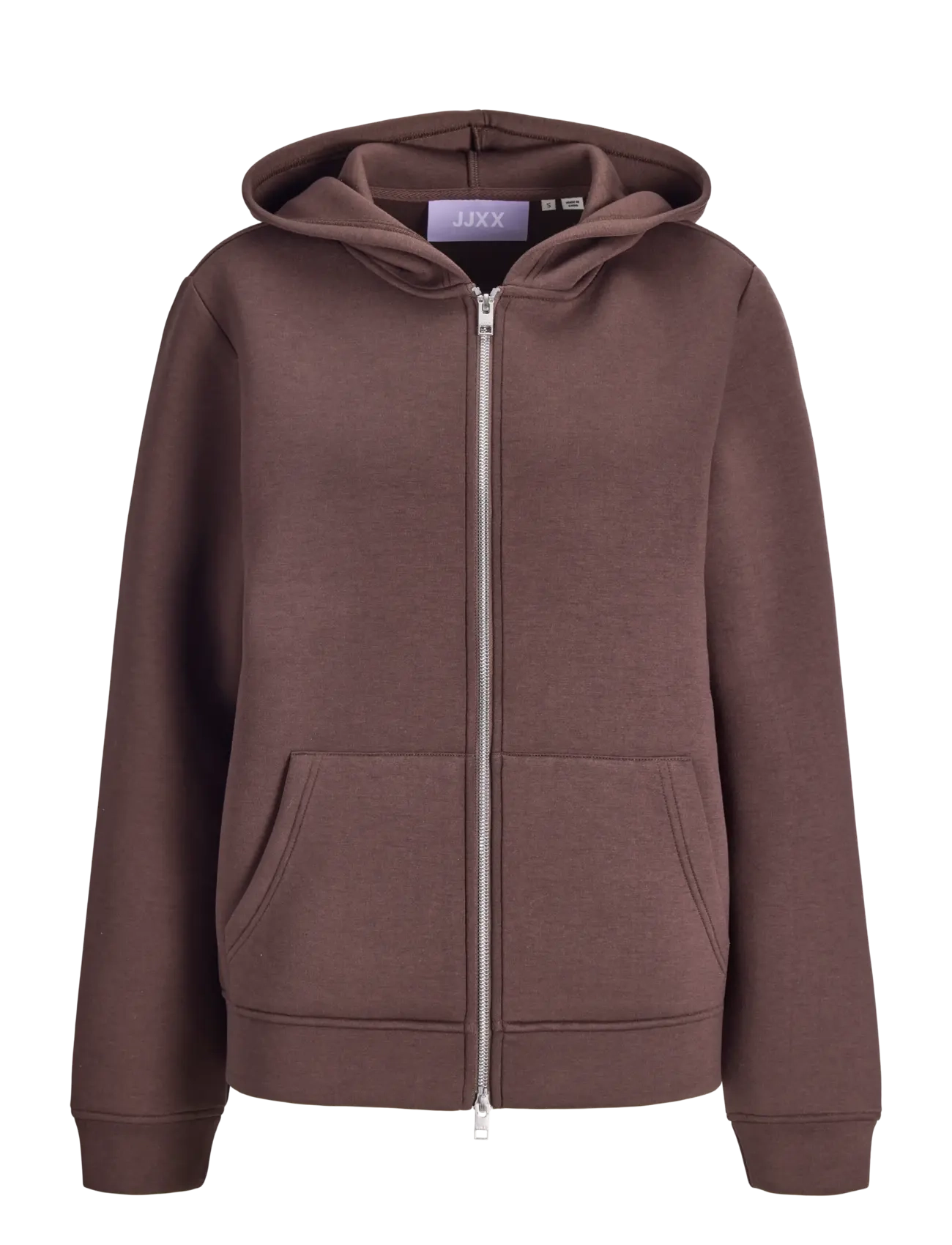 JJXX JXEMMA LS SCUBA HOOD SWT - Tøj - BRACKEN / brown