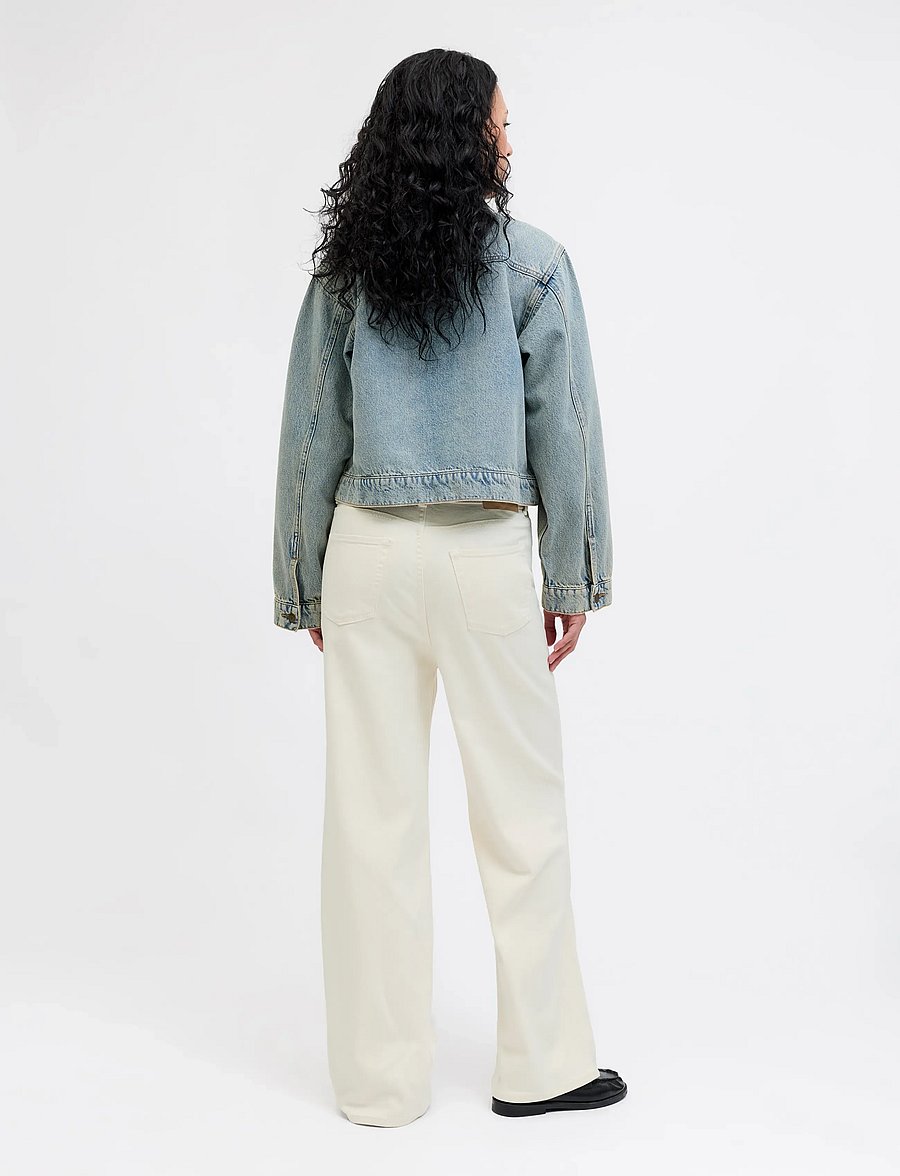 JJXX - JXTOKYO WIDE HW JEANS C6171 DNM NOOS - hosen mit weitem bein - white denim - 3
