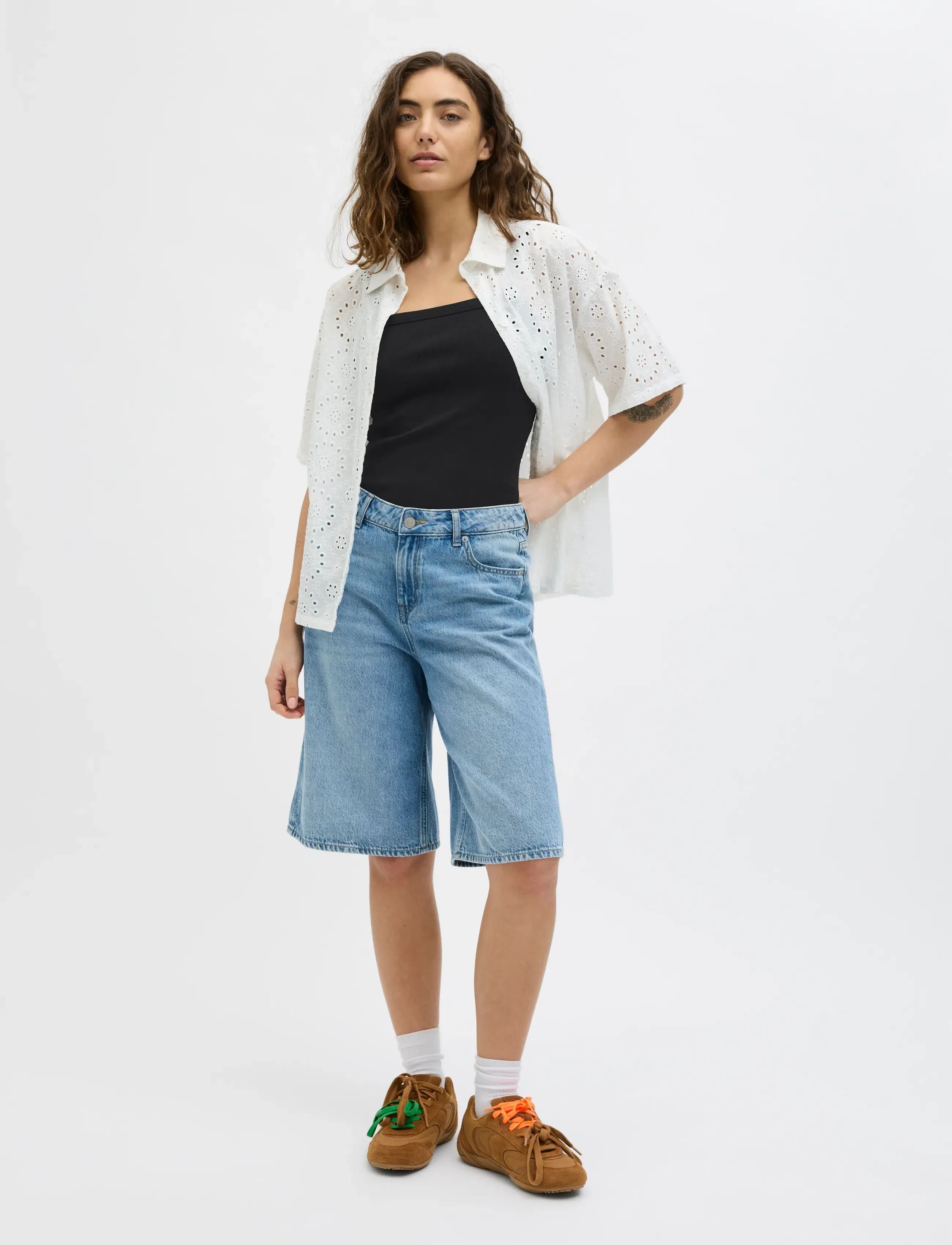 JJXX - JXFIFI STR SL RIB TOP JRS SN - mouwloze tops - black - 4