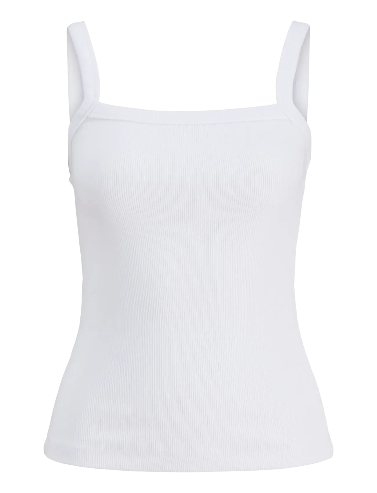 JJXX JXFIFI STR SL RIB TOP JRS SN - Kläder - BRIGHT WHITE / white
