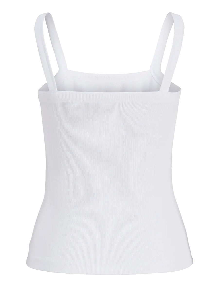 JJXX - JXFIFI STR SL RIB TOP JRS SN - palaidinukės be rankovių - bright white - 2