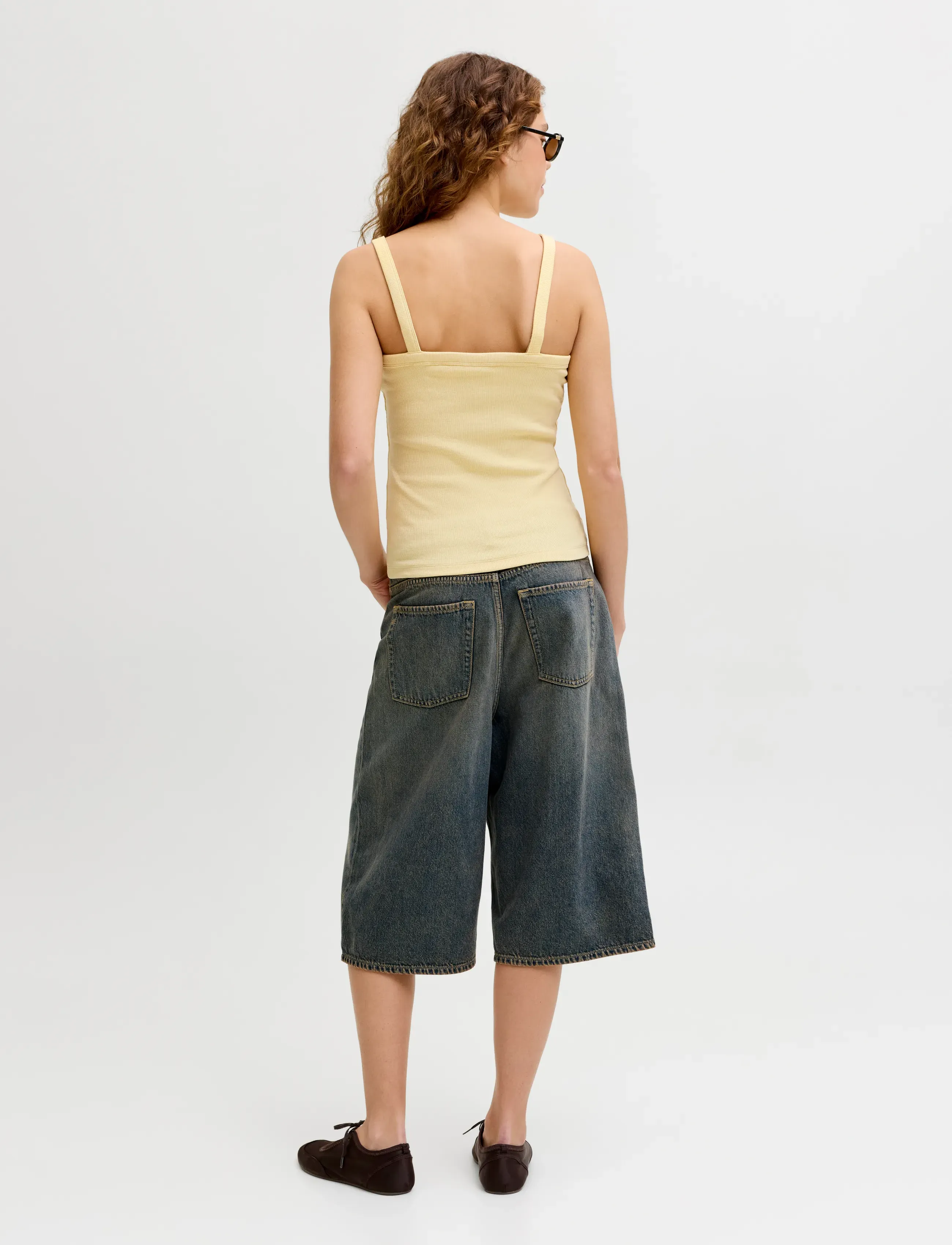 JJXX - JXFIFI STR SL RIB TOP JRS SN - tanktops - sunlight - 3