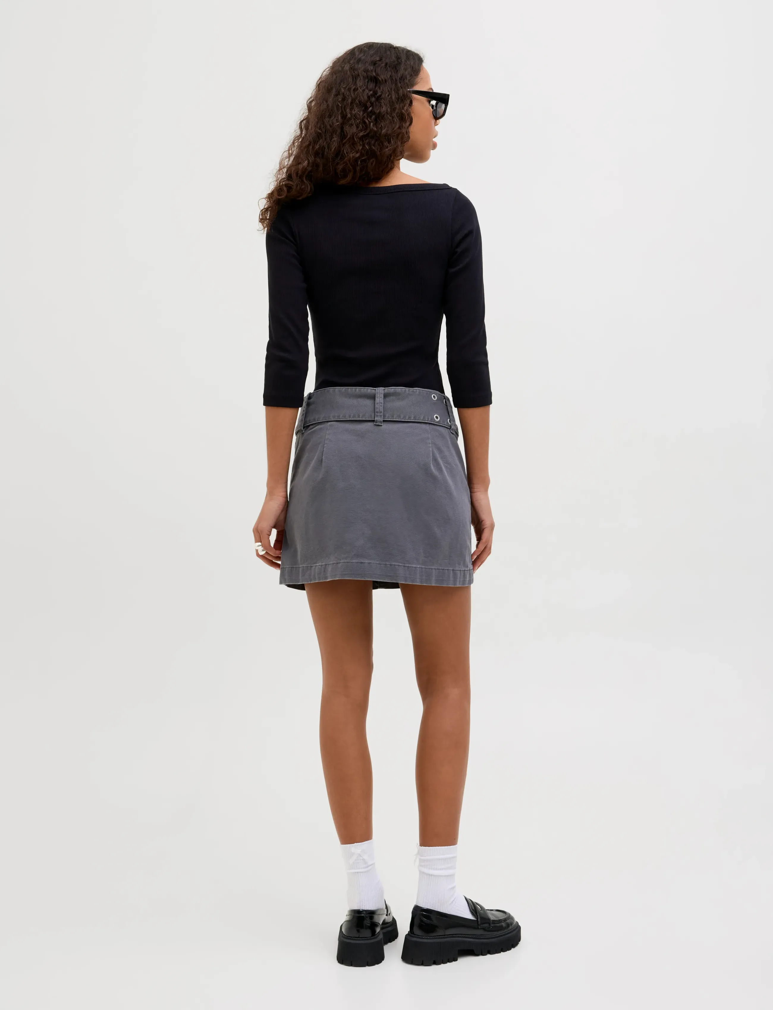 JJXX - JXFIFI STR 3/4 BOATNECK TOP JRS NOOS - langerma toppar - black - 3