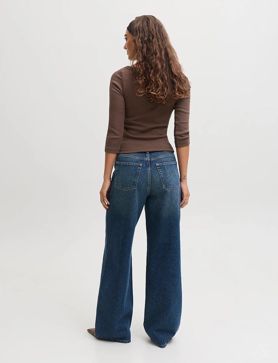 JJXX - JXFIFI STR 3/4 BOATNECK TOP JRS NOOS - pikkade varrukatega topid - bracken - 3