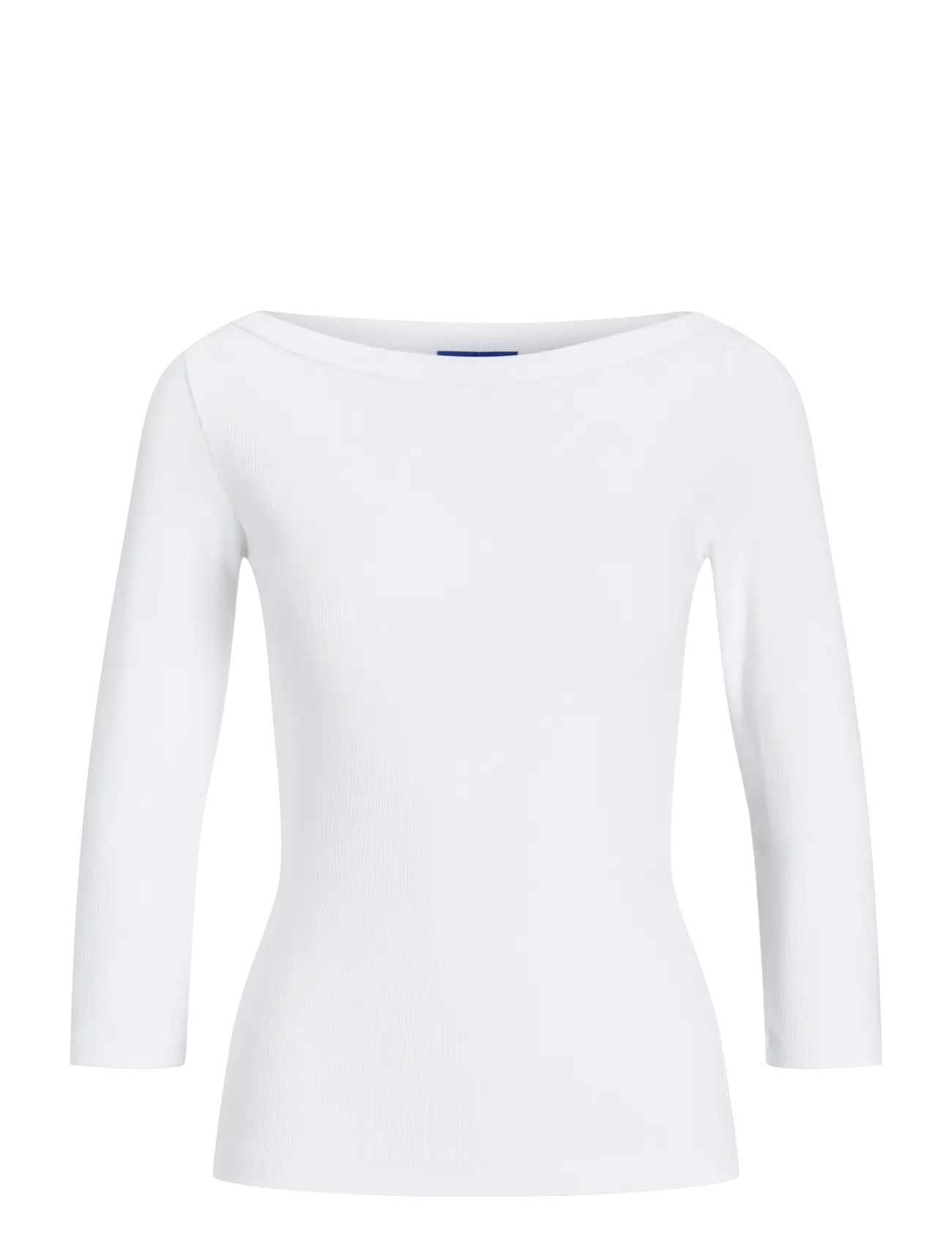 JJXX JXFIFI STR 3/4 BOATNECK TOP JRS NOOS - Tøj - BRIGHT WHITE / white