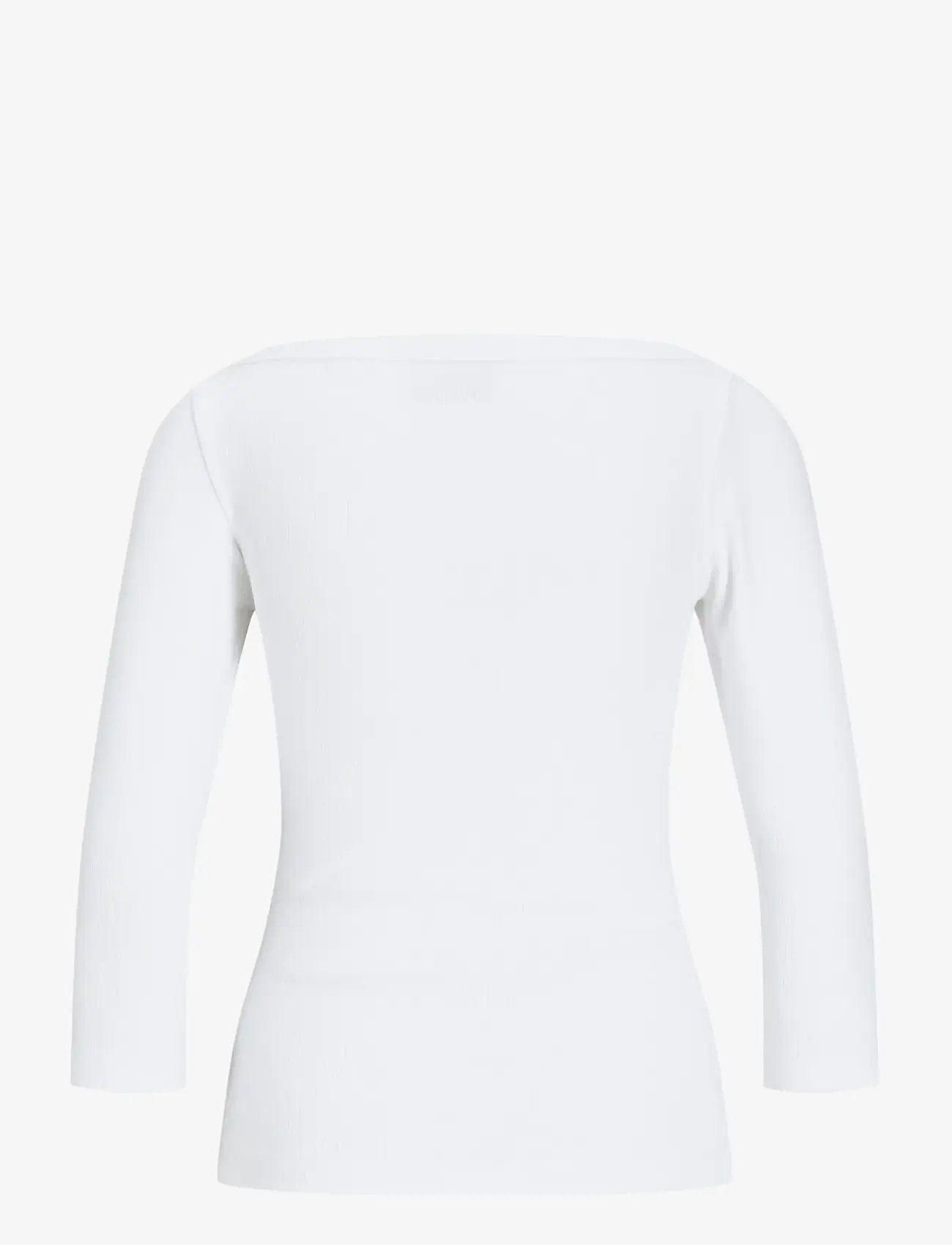 JJXX - JXFIFI STR 3/4 BOATNECK TOP JRS NOOS - long-sleeved tops - bright white - 2