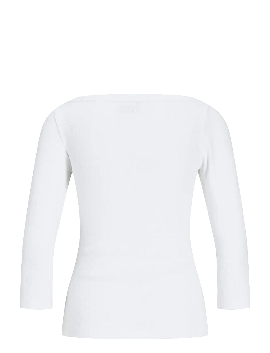JJXX - JXFIFI STR 3/4 BOATNECK TOP JRS NOOS - palaidinukės ilgomis rankovėmis - bright white - 2