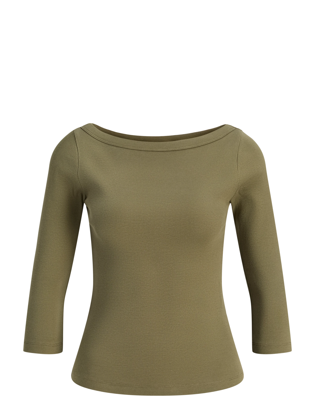 JJXX JXFIFI STR 3/4 BOATNECK TOP JRS NOOS - JJXX - BURNT OLIVE / khaki/green