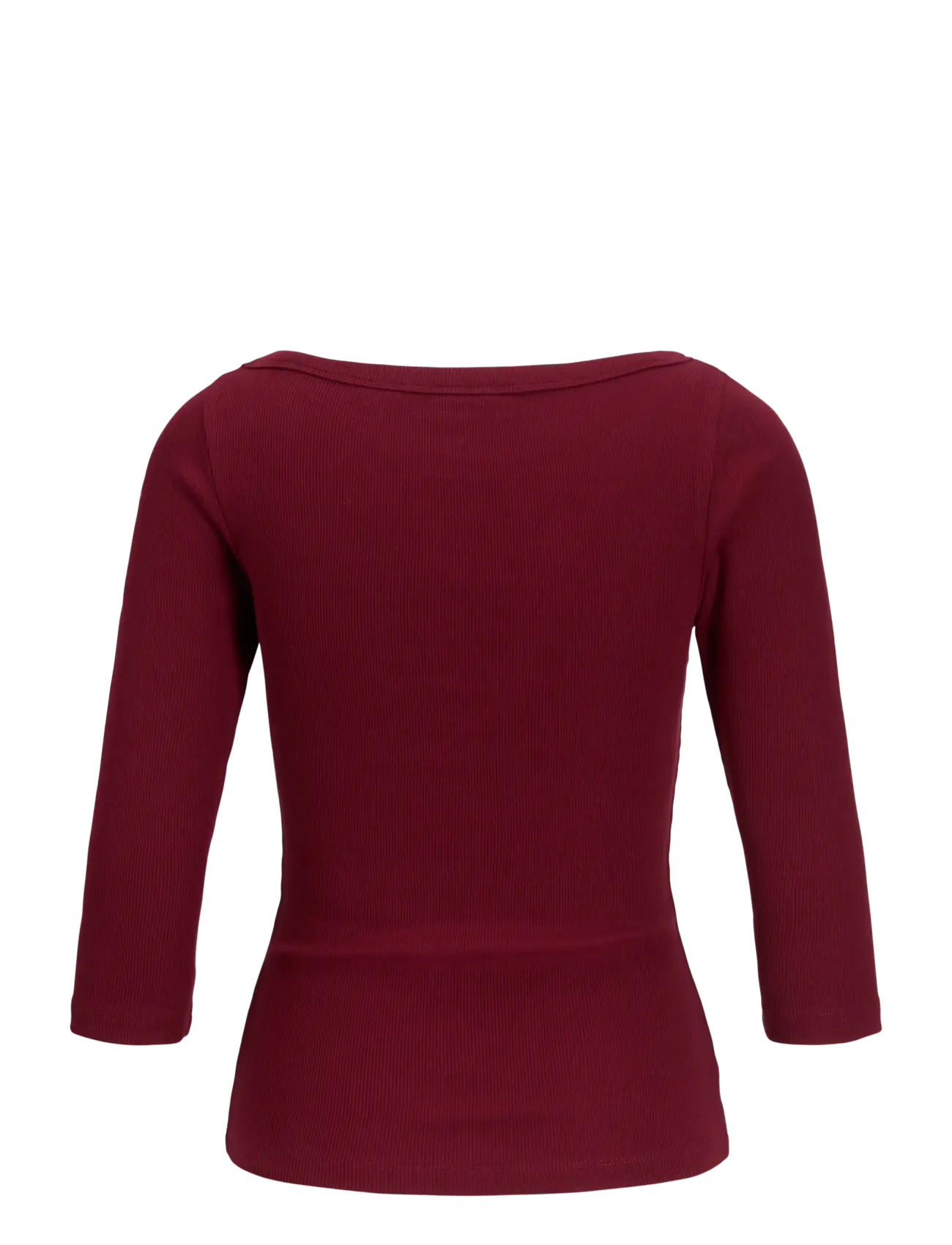 JJXX - JXFIFI STR 3/4 BOATNECK TOP JRS NOOS - hauts à manches longues - cabernet - 2
