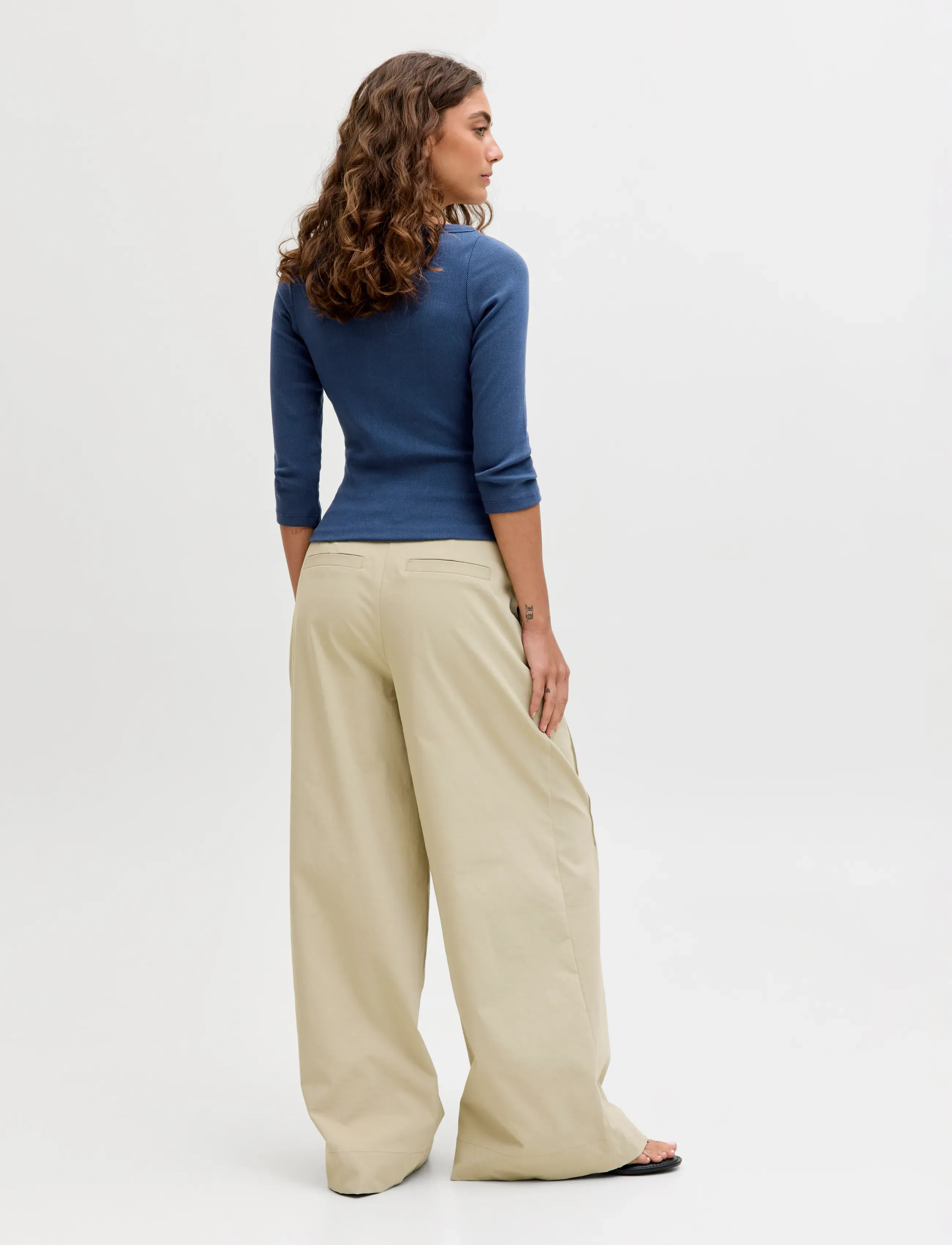JJXX - JXFIFI STR 3/4 BOATNECK TOP JRS NOOS - langärmlige tops - naval academy - 3