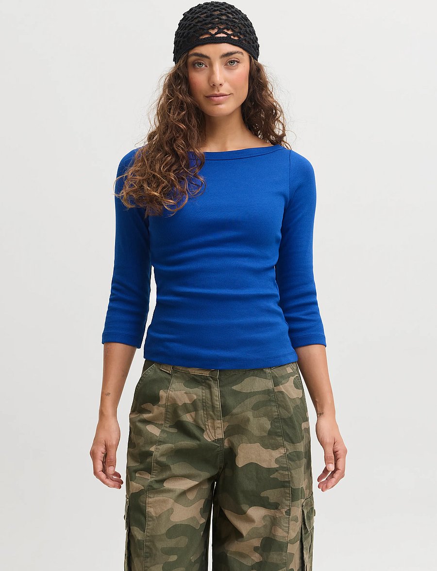 JJXX - JXFIFI STR 3/4 BOATNECK TOP JRS NOOS - pikkade varrukatega topid - surf the web - 0