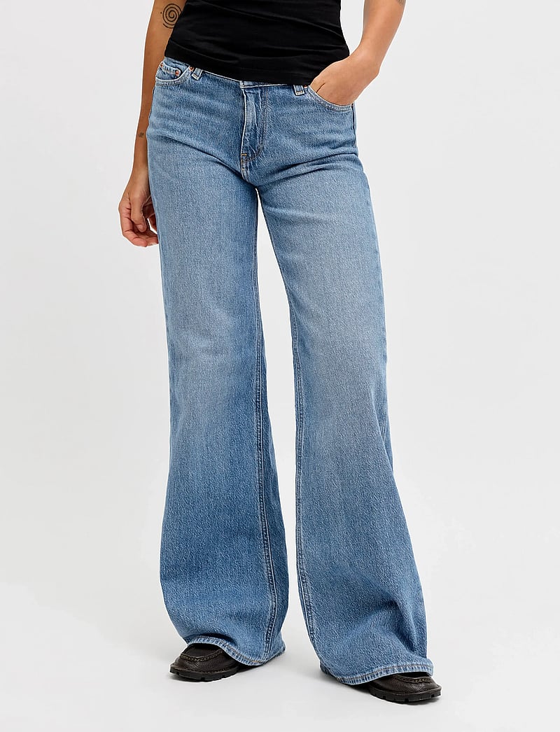 JJXX - JXROME FLARED MW C9189 JEANS DNM NOOS - utsvängda jeans - medium blue denim - 0