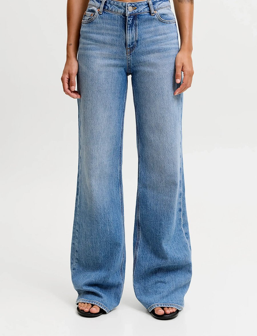 JJXX - JXROME FLARED MW C9189 JEANS DNM NOOS - jeans évasés - medium blue denim - 0