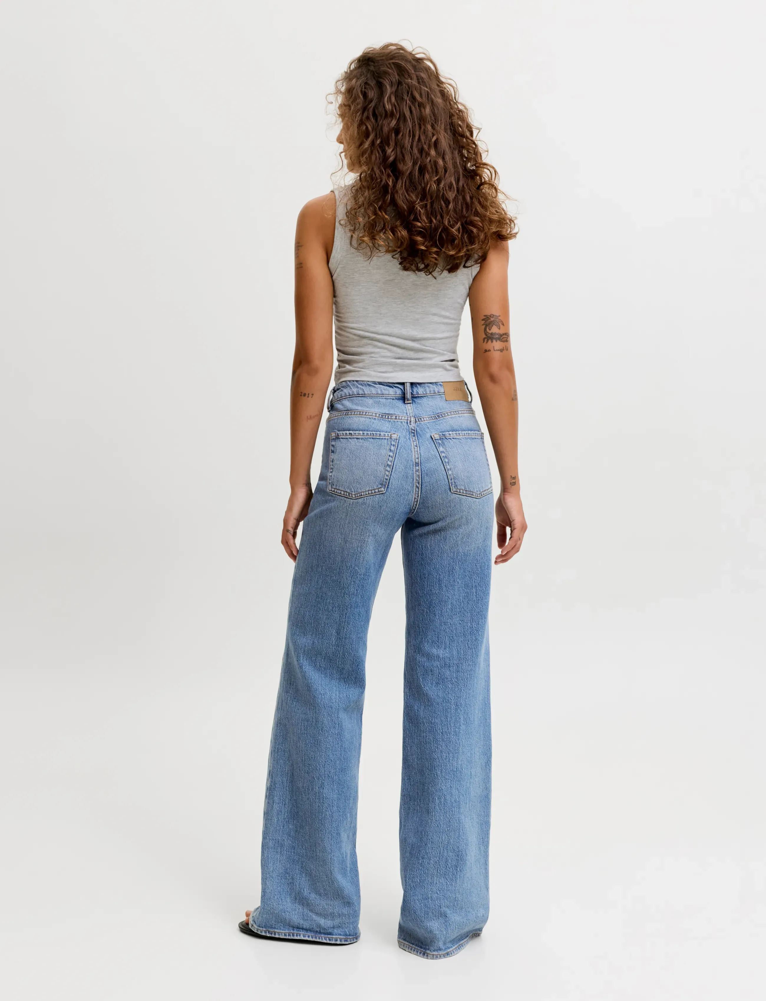JJXX - JXROME FLARED MW C9189 JEANS DNM NOOS - jeans évasés - medium blue denim - 3
