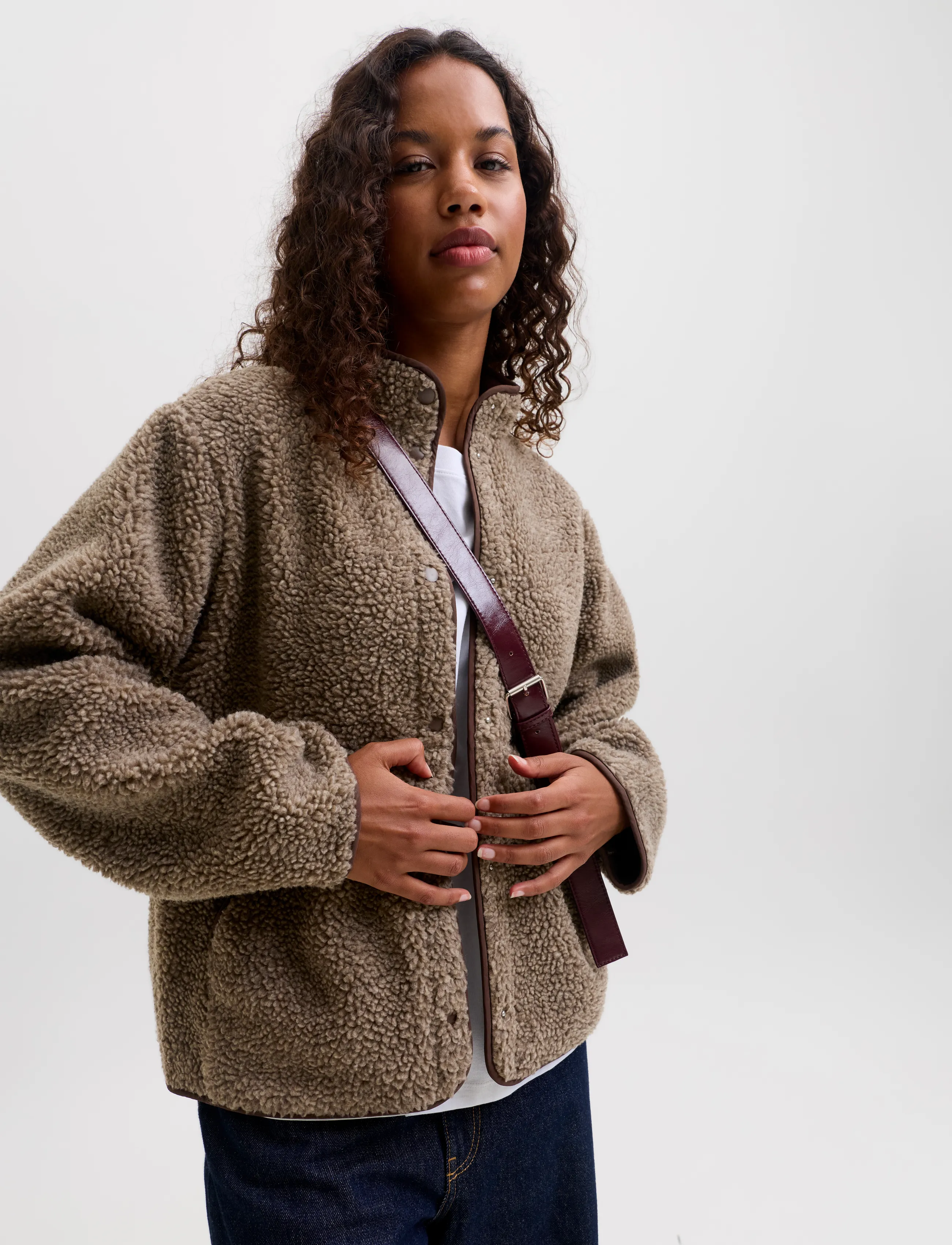 JJXX - JXVERA TEDDY JACKET OTW NOOS - fleece & mellanlager - bungee cord - 5