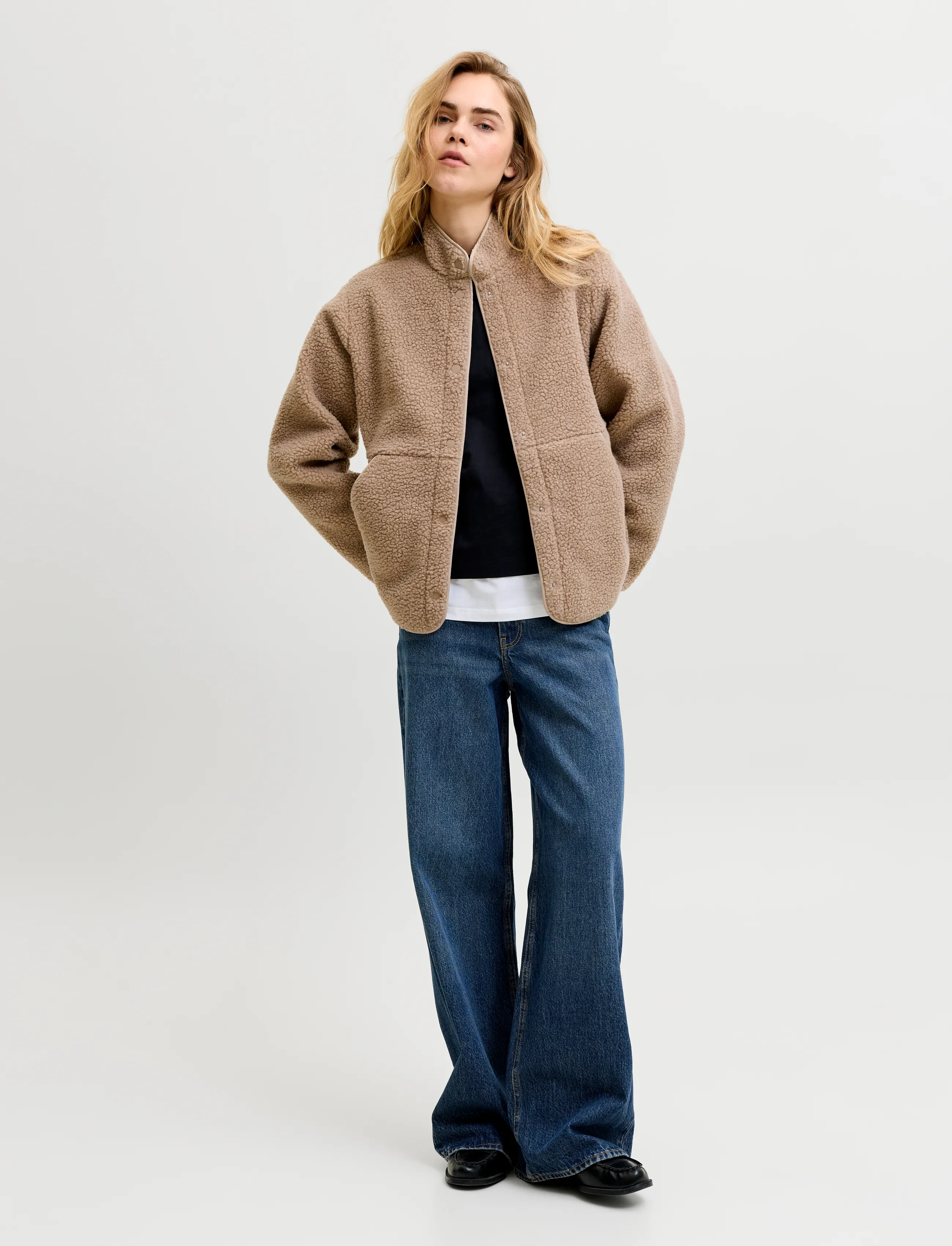 JJXX - JXVERA TEDDY JACKET OTW NOOS - fliisid ja vahekihid - humus - 4