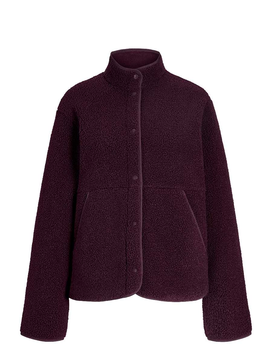 JJXX - JXVERA TEDDY JACKET OTW NOOS - fleece og mellemlag - winetasting - 1