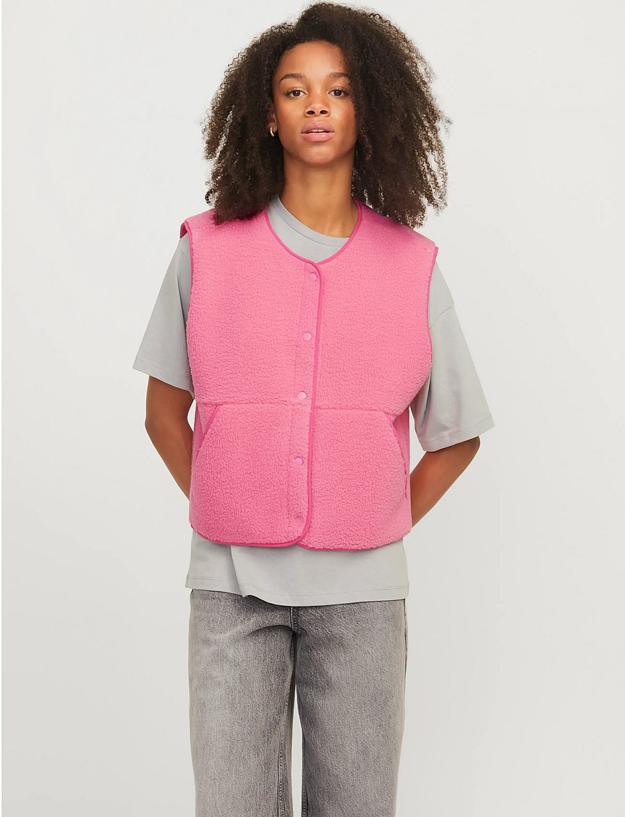 JJXX - JXVERA TEDDY VEST OTW NOOS - flís- og loðvesti - morning glory - 0