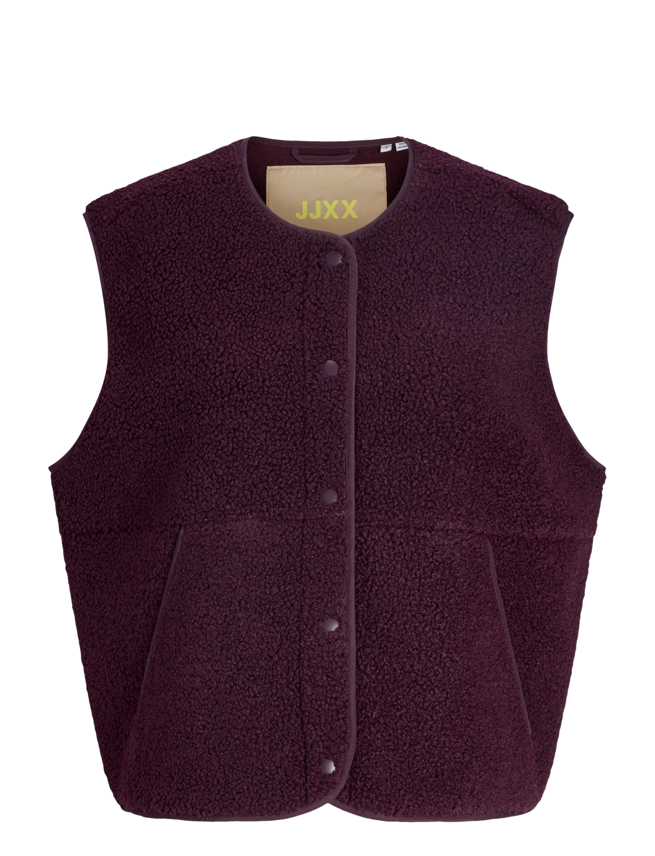JJXX JXVERA TEDDY VEST OTW NOOS - Fleece- och teddyvästar - WINETASTING / burgundy