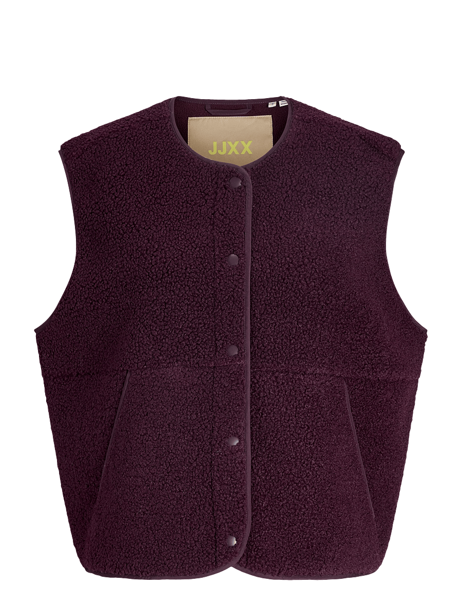 JJXX - JXVERA TEDDY VEST OTW NOOS - fleece- und teddy-westen - winetasting - 1