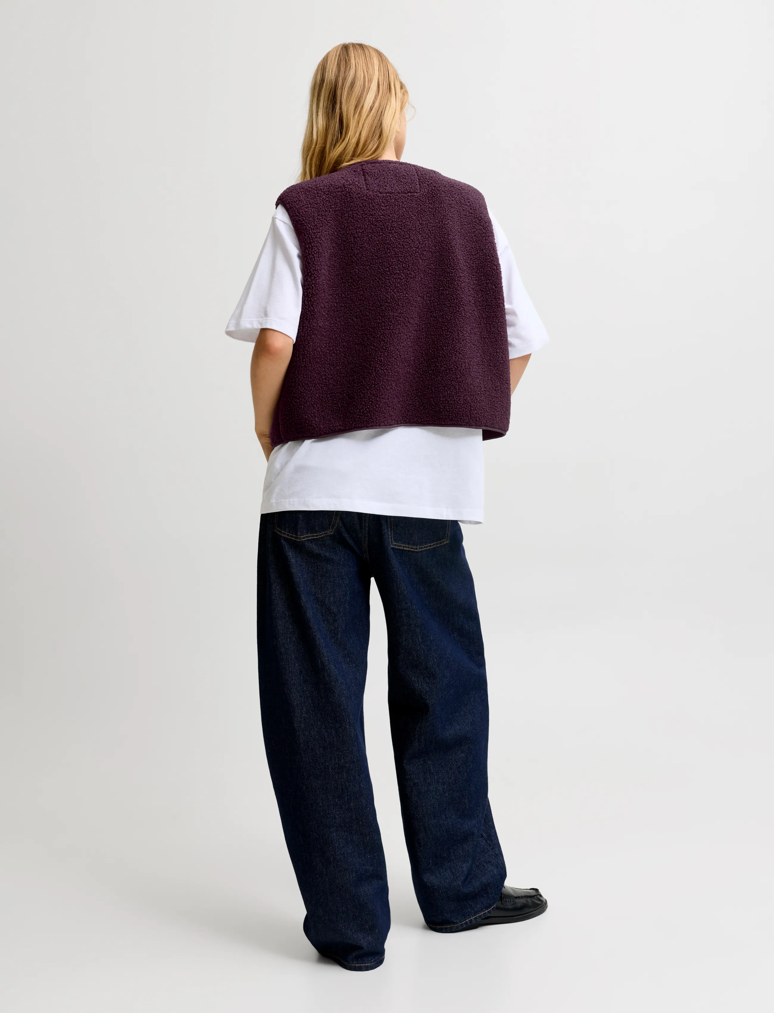JJXX - JXVERA TEDDY VEST OTW NOOS - fleece- och teddyvästar - winetasting - 3