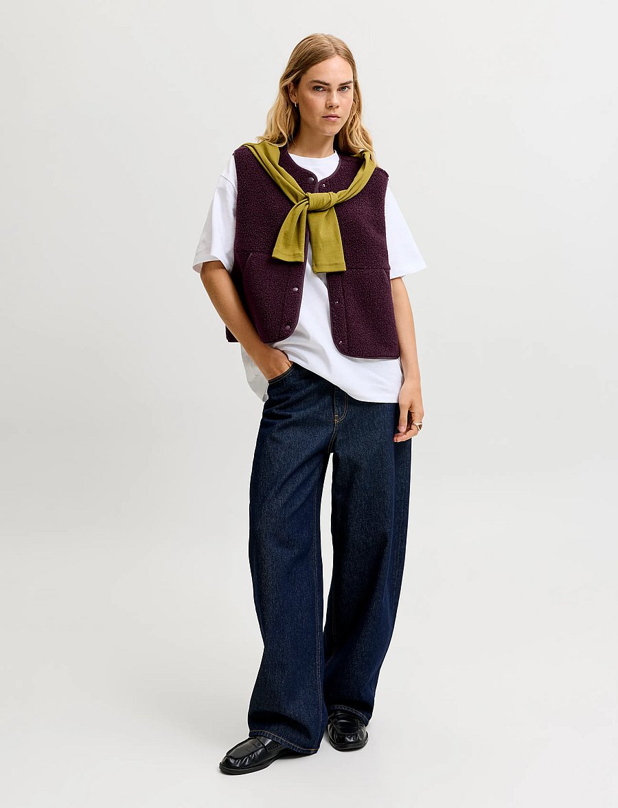 JJXX - JXVERA TEDDY VEST OTW NOOS - fleece- und teddy-westen - winetasting - 4