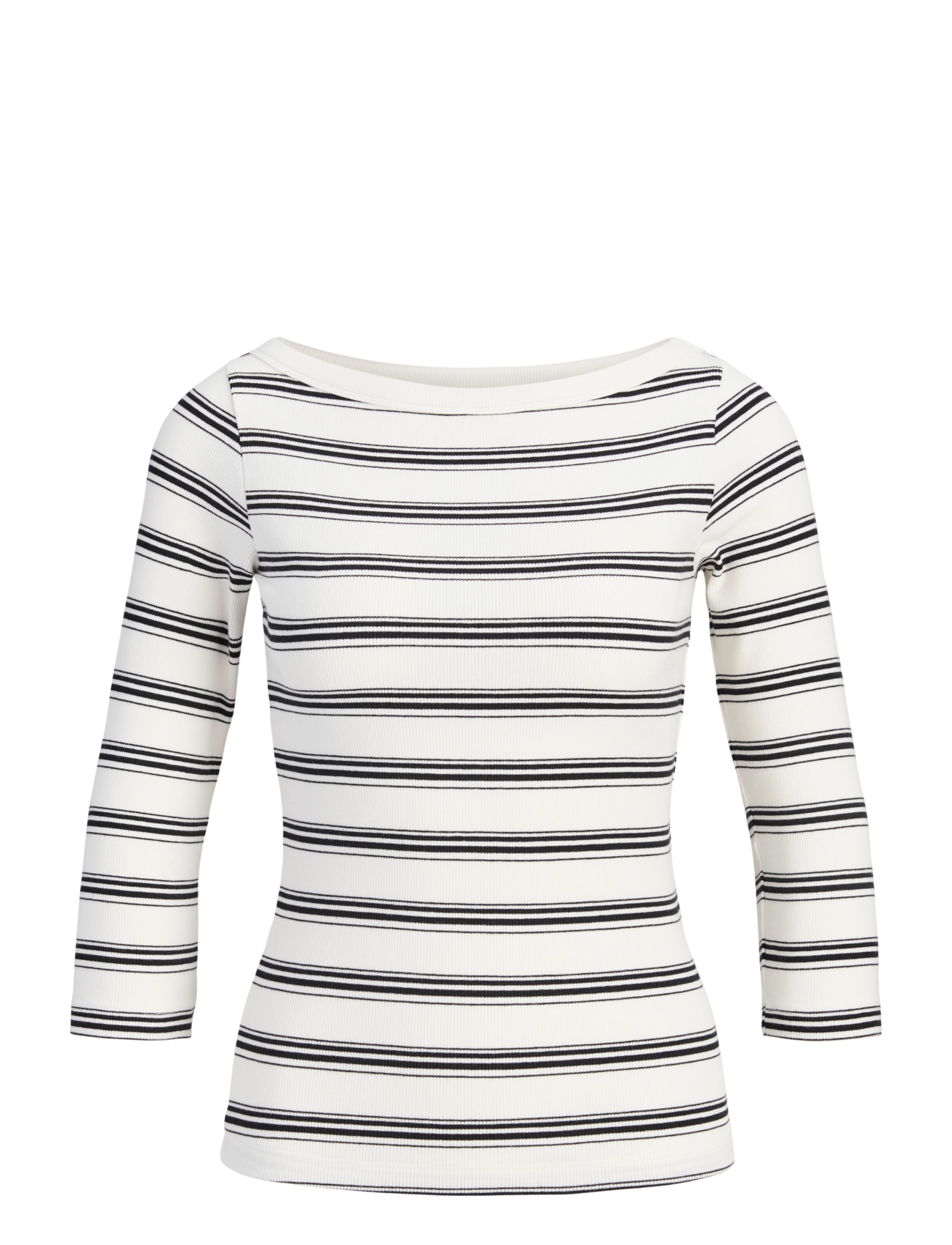 JJXX Jxfifi Str 3/4 Gestreift Boatneck Oberteil Jrs Schwarz - XL - Damen
