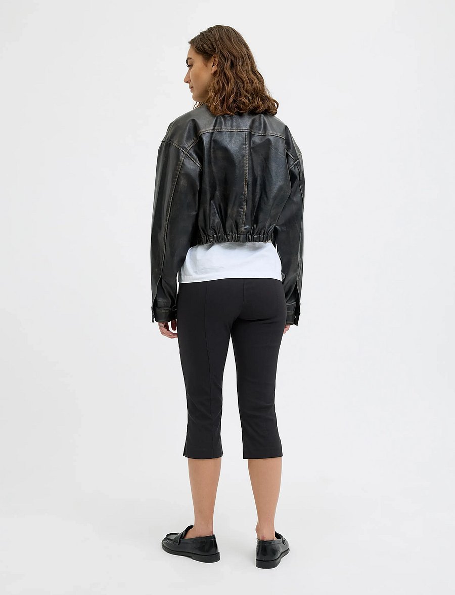 JJXX - JXIBEN SLIM CAPRI MW PANTS PNT LN - caprihose - black - 3