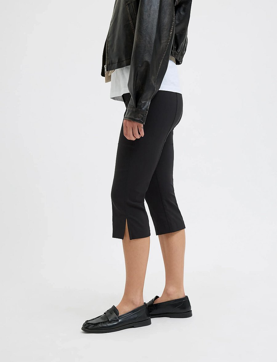 JJXX - JXIBEN SLIM CAPRI MW PANTS PNT LN - caprihose - black - 5