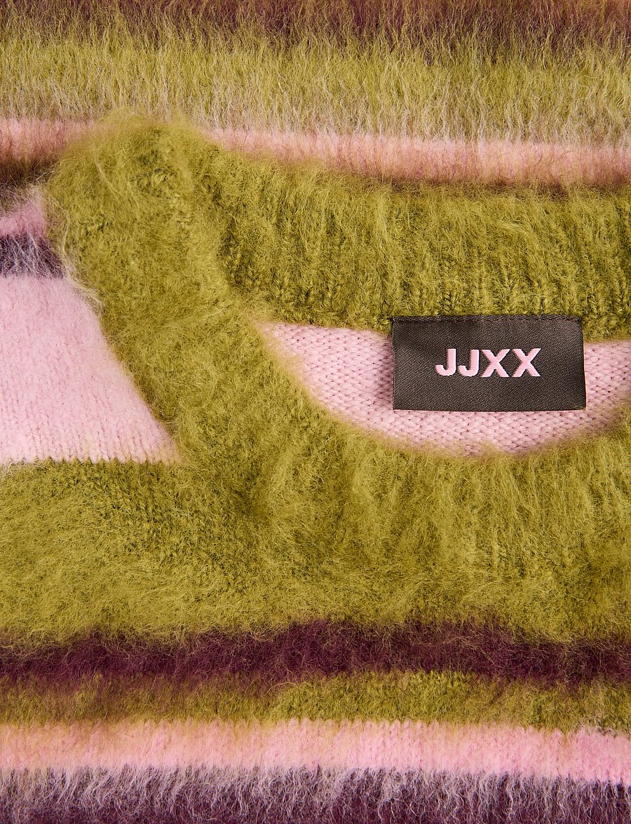 JJXX - JXCALISTA CREW NECK KNIT - stickade tröjor - green moss - 3