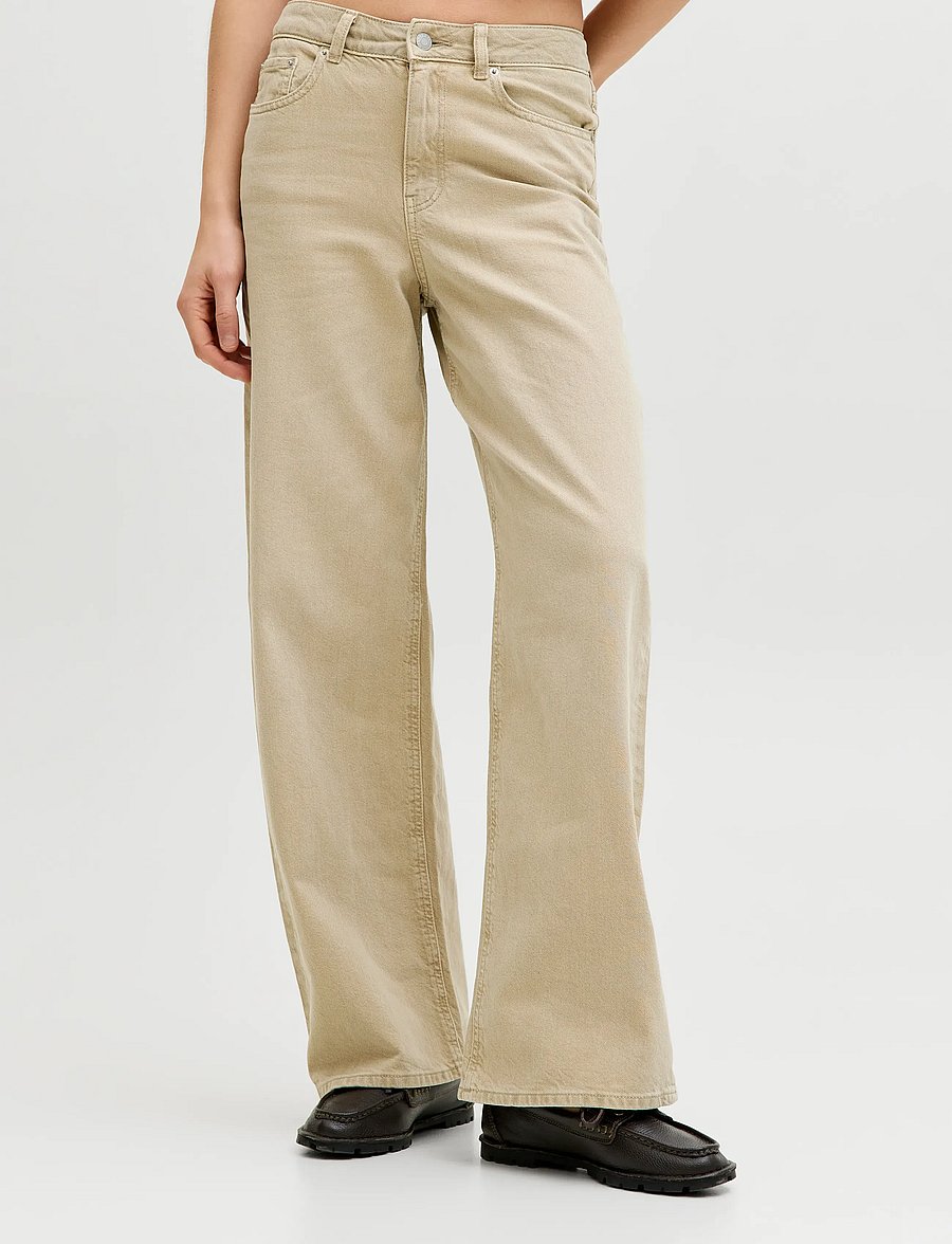 JJXX - JXTOKYO WIDE HW COLOR DNM SN - pantalons larges - desert dust - 0