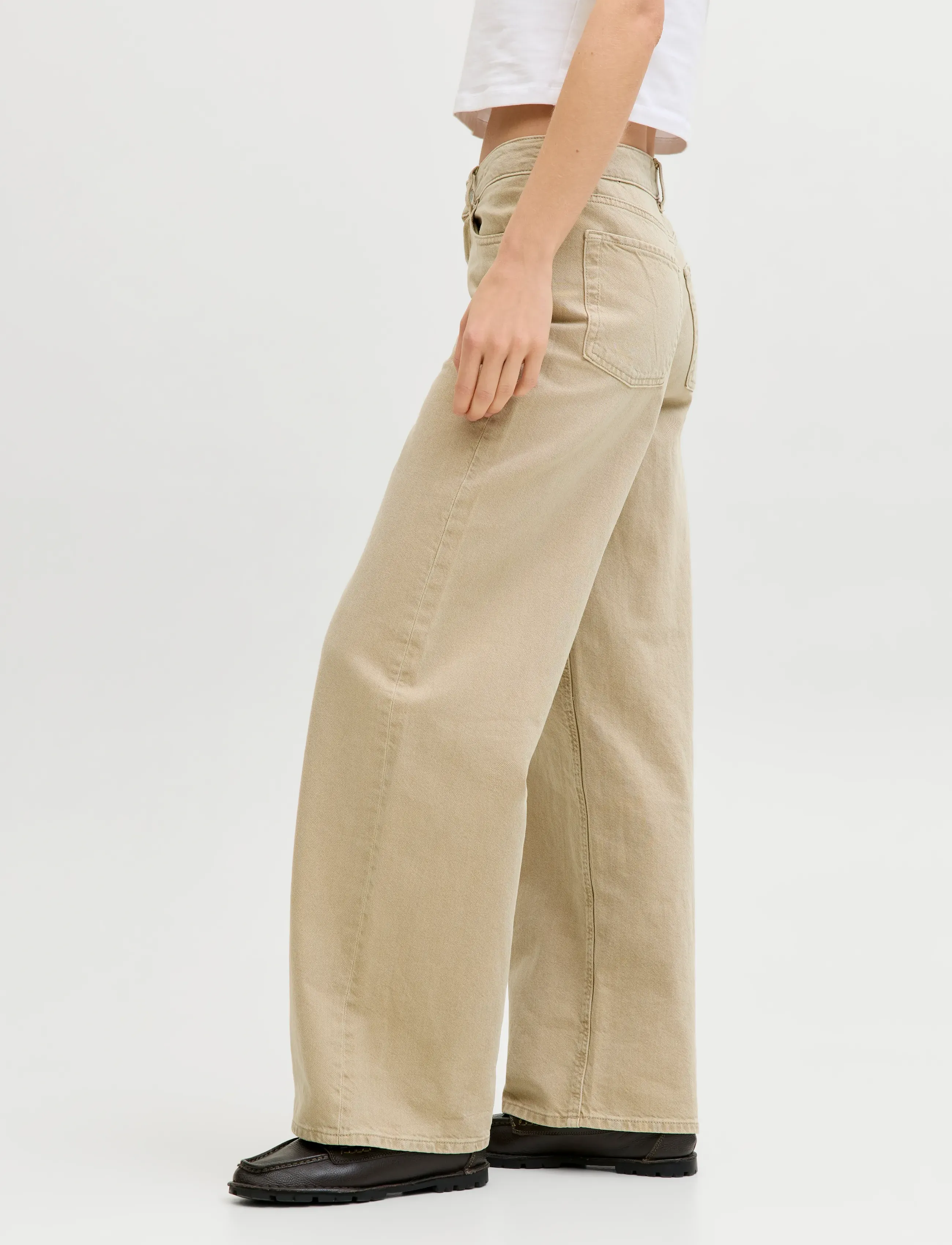 JJXX - JXTOKYO WIDE HW COLOR DNM SN - pantalons larges - desert dust - 5