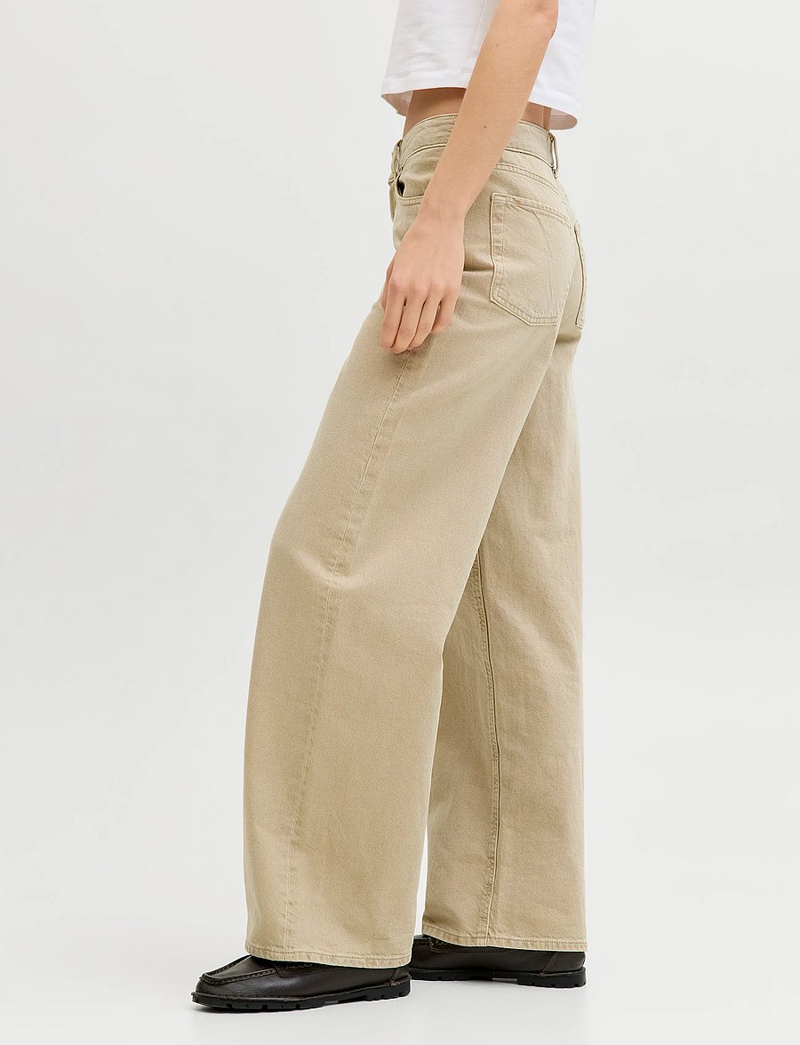 JJXX - JXTOKYO WIDE HW COLOR DNM SN - pantalons larges - desert dust - 5
