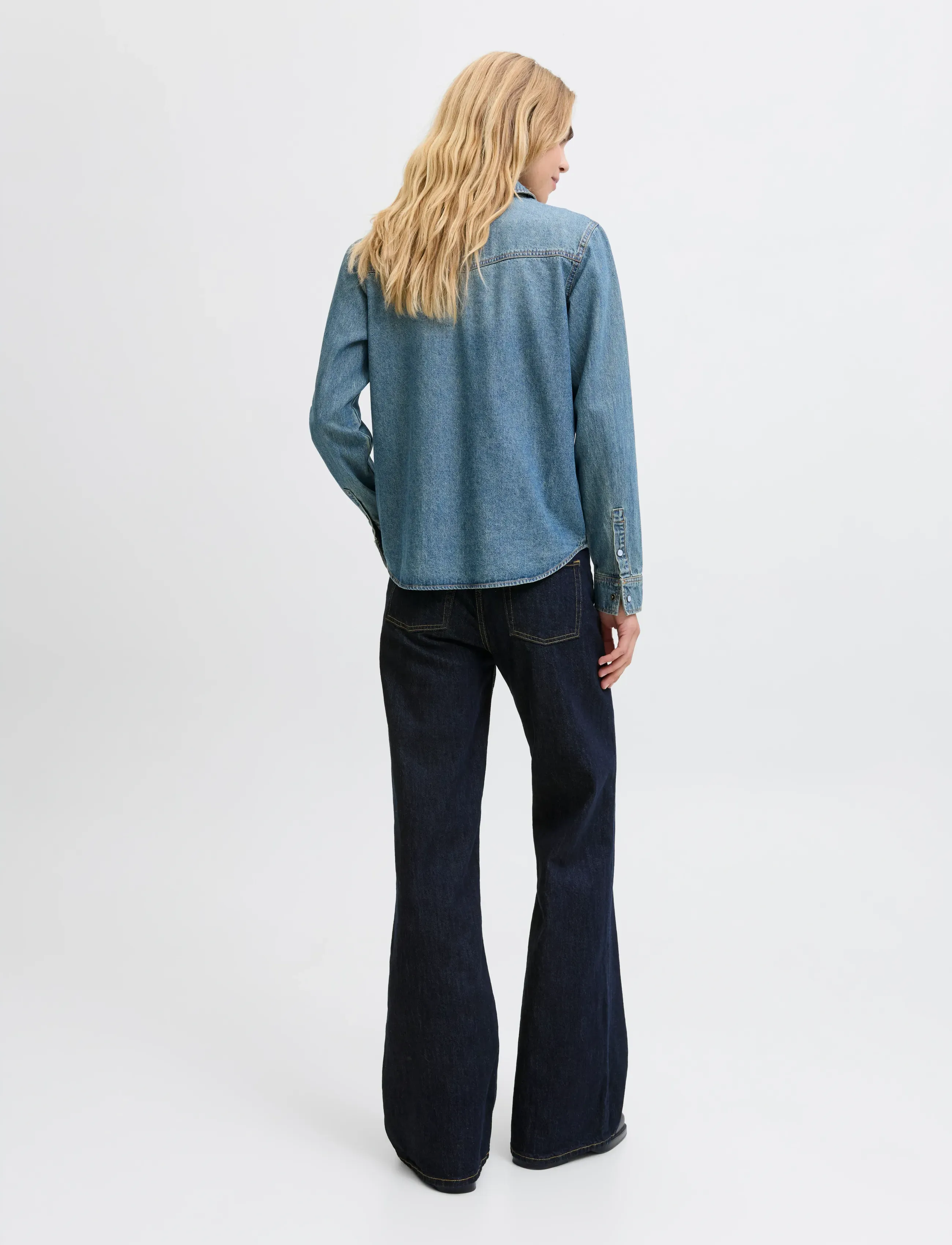 JJXX - JXROME FLARED MW JEANS C248 DNM NOOS - dark blue denim - 3
