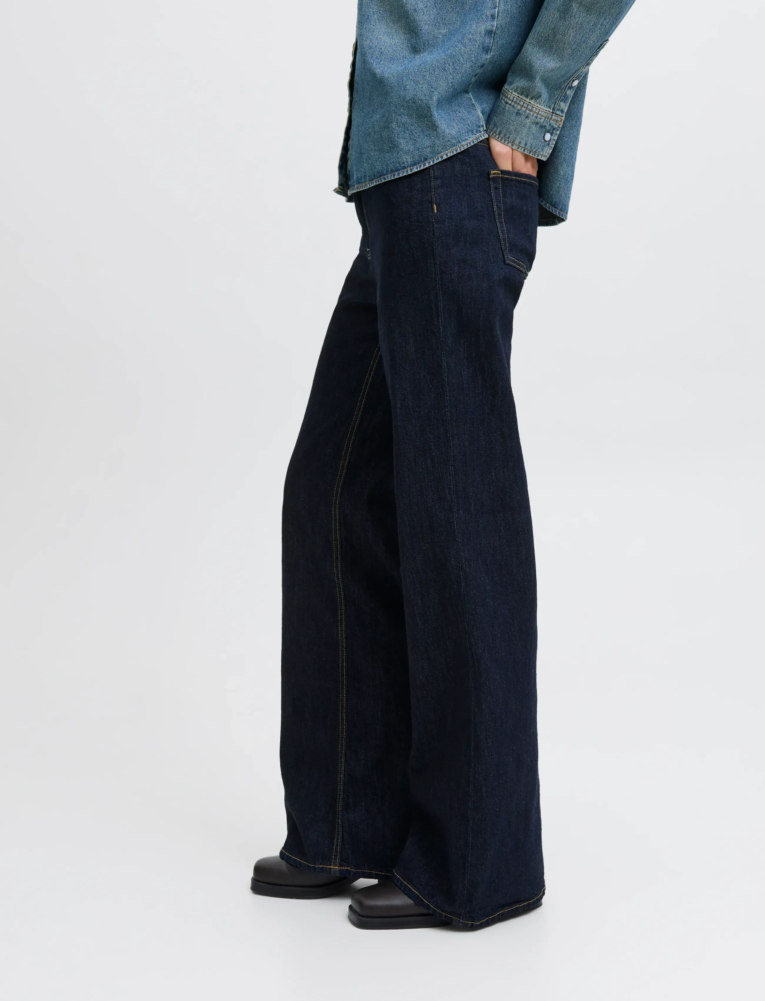 JJXX - JXROME FLARED MW JEANS C248 DNM NOOS - dark blue denim - 5