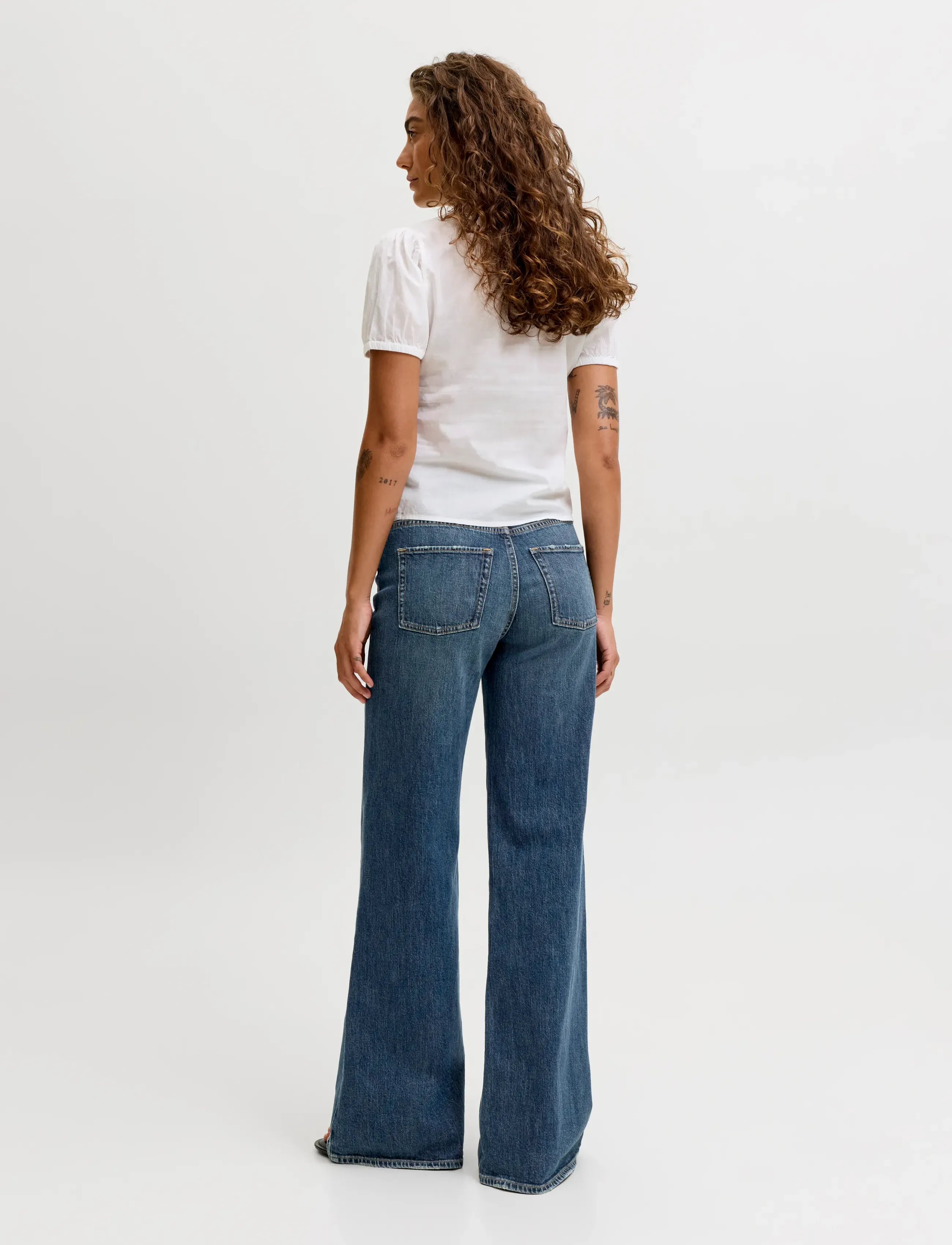 JJXX - JXROME FLARED MW JEANS C249 DNM NOOS - schlaghosen - dark blue denim - 3