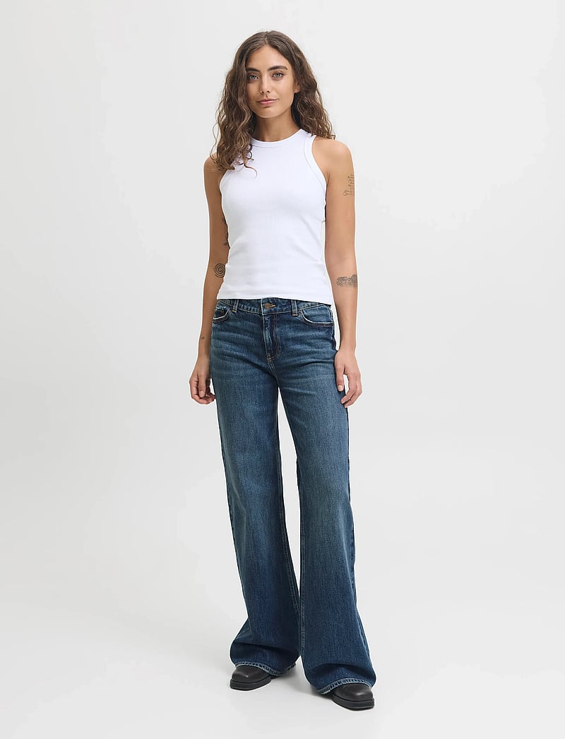 JJXX - JXROME FLARED MW JEANS C249 DNM NOOS - utsvängda jeans - dark blue denim - 4