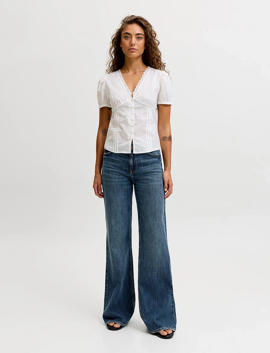 JJXX - JXROME FLARED MW JEANS C249 DNM NOOS - schlaghosen - dark blue denim - 4